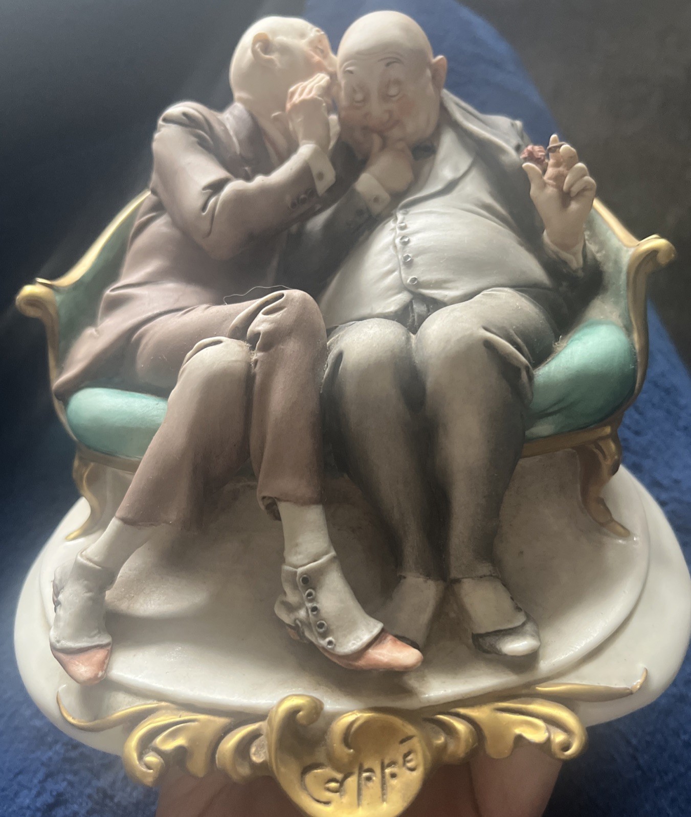 Vintage 1959 Giuseppe Cappé “La Barzelletta” Capodimonte Porcelain Figurine
