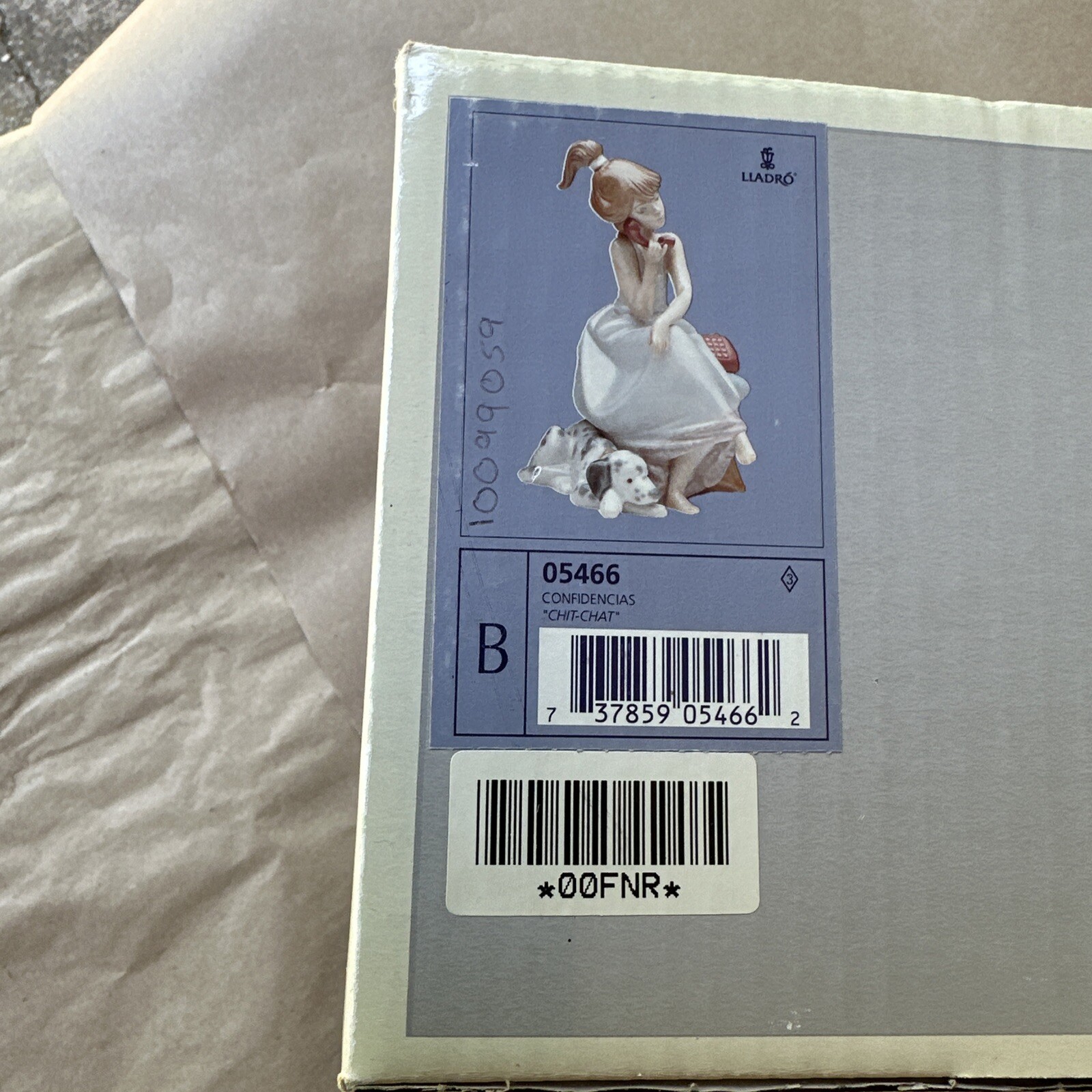 Lladro 05466 Chit Chat Girl On Phone With Dalmatian Dog, Artist Signed,Mint,￼Box