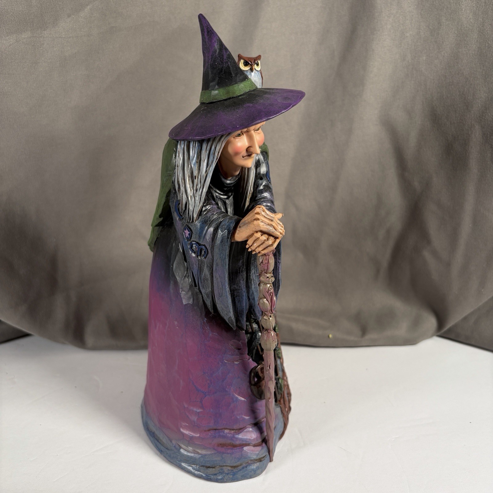 Jim Shore Wickedness Awaits Figure Witch Cat Gate 2013 Heartwood Creek Box