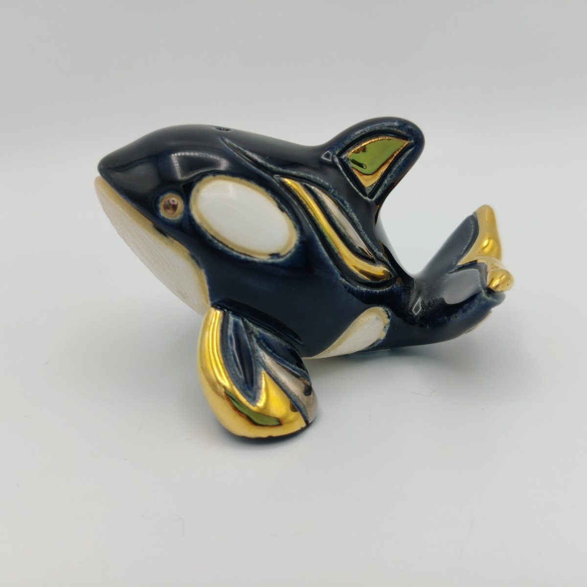 Rinconada De Rosa Orca Whale Rinca Babies Collection Platinum And Gold 1730