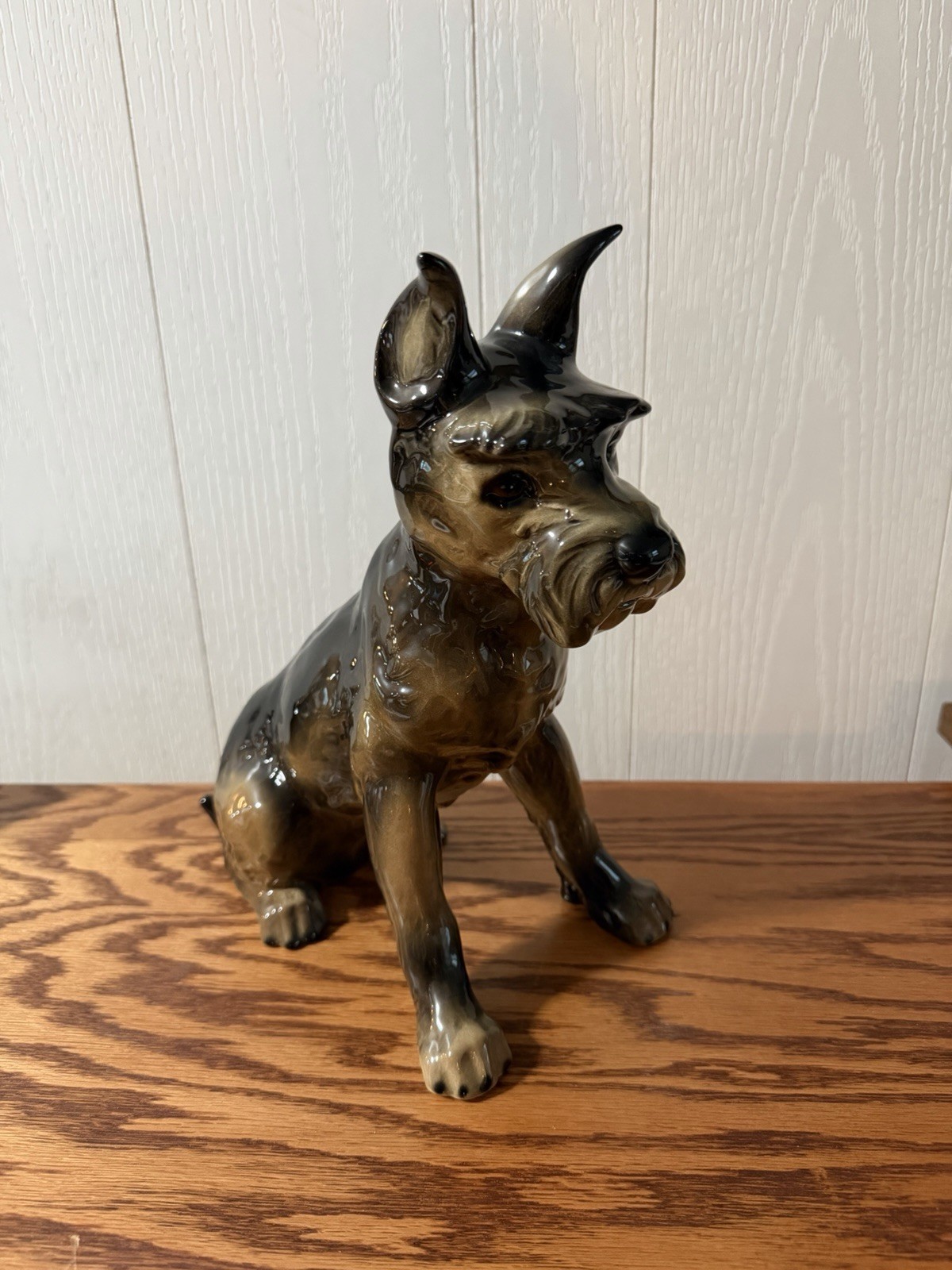 VINTAGE LARGE 11-5/8″ TALL GOEBEL WEST GERMANY SCHNAUZER DOG
