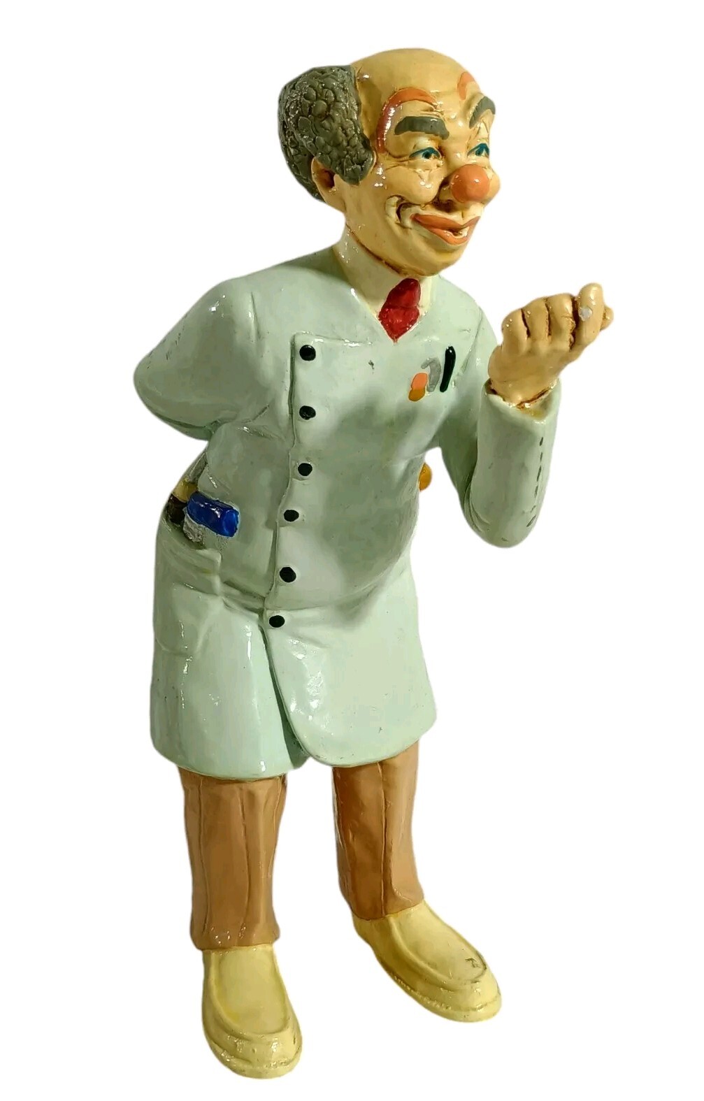 Vintage Judis Pastime Collector Clown Dentist Figure W/ Pliers 12″ Handmade