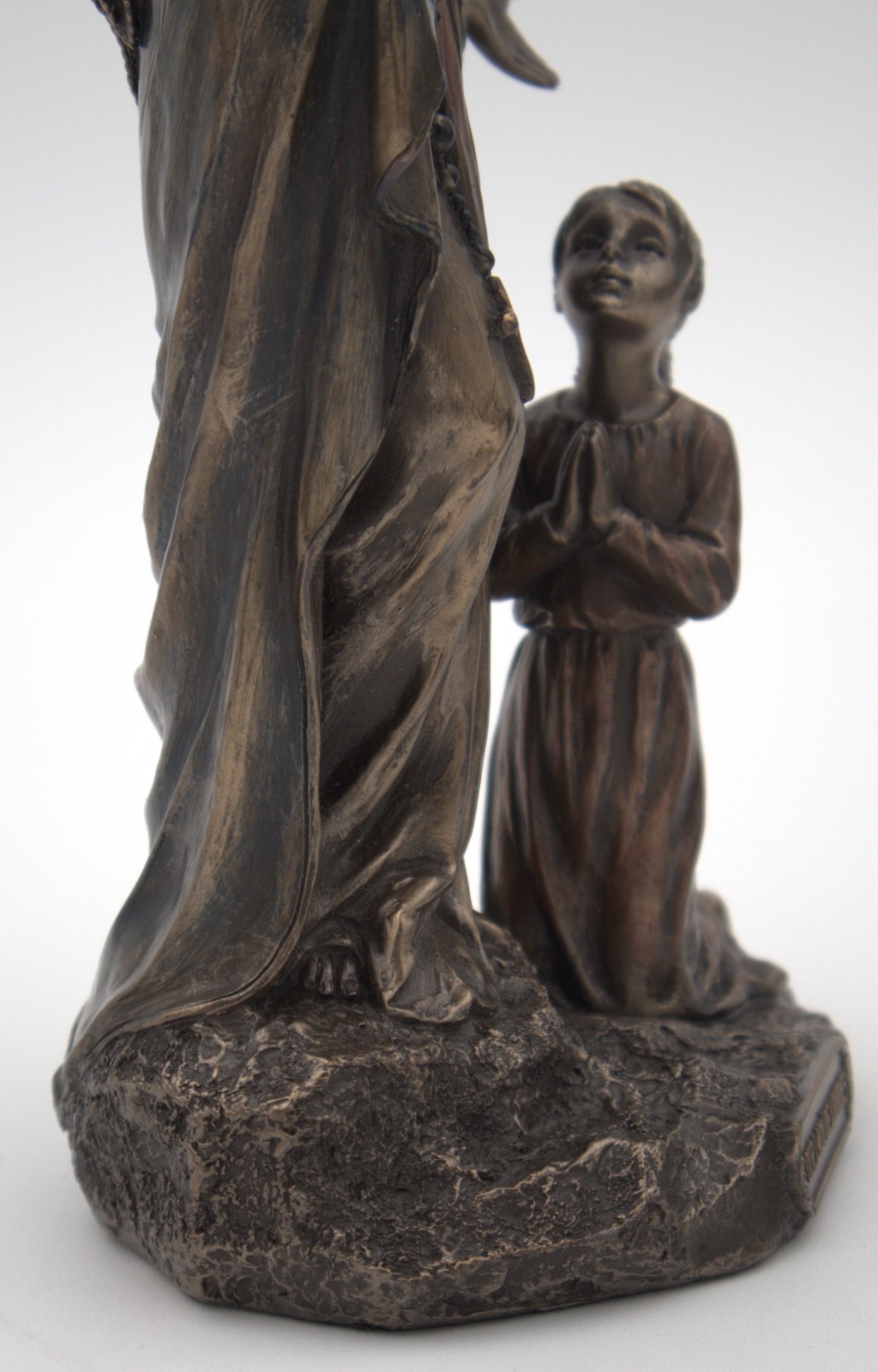 Veronese Design Our Lady of Lourdes Virgin Mary & St Bernadette Resin Statue 8″