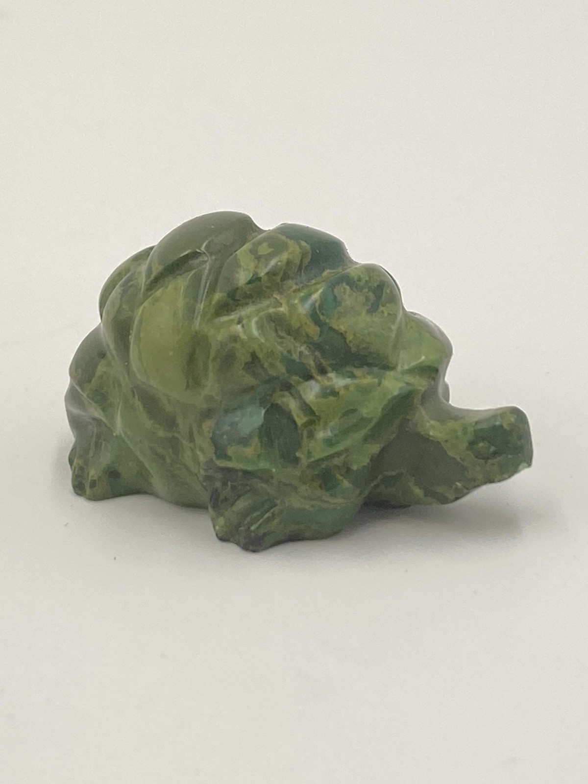 Carved Stone Miniature Tortoise Figurine 1.75” Mini Turtle L’Atelier Vaduz