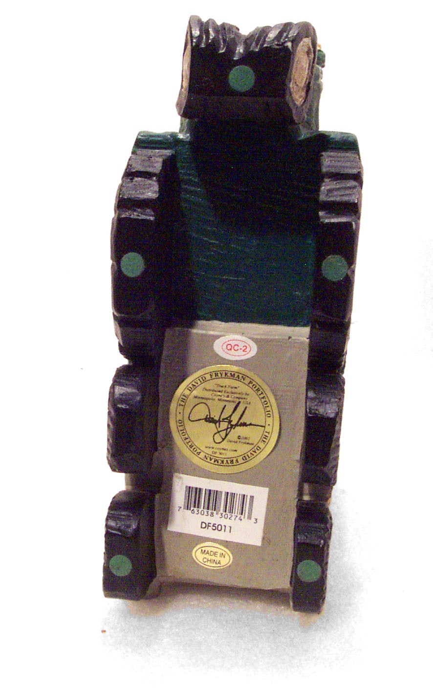 Vintage TRUCK FARM Sunflower Farmer Tractor David Frykman 2002 Folk Art