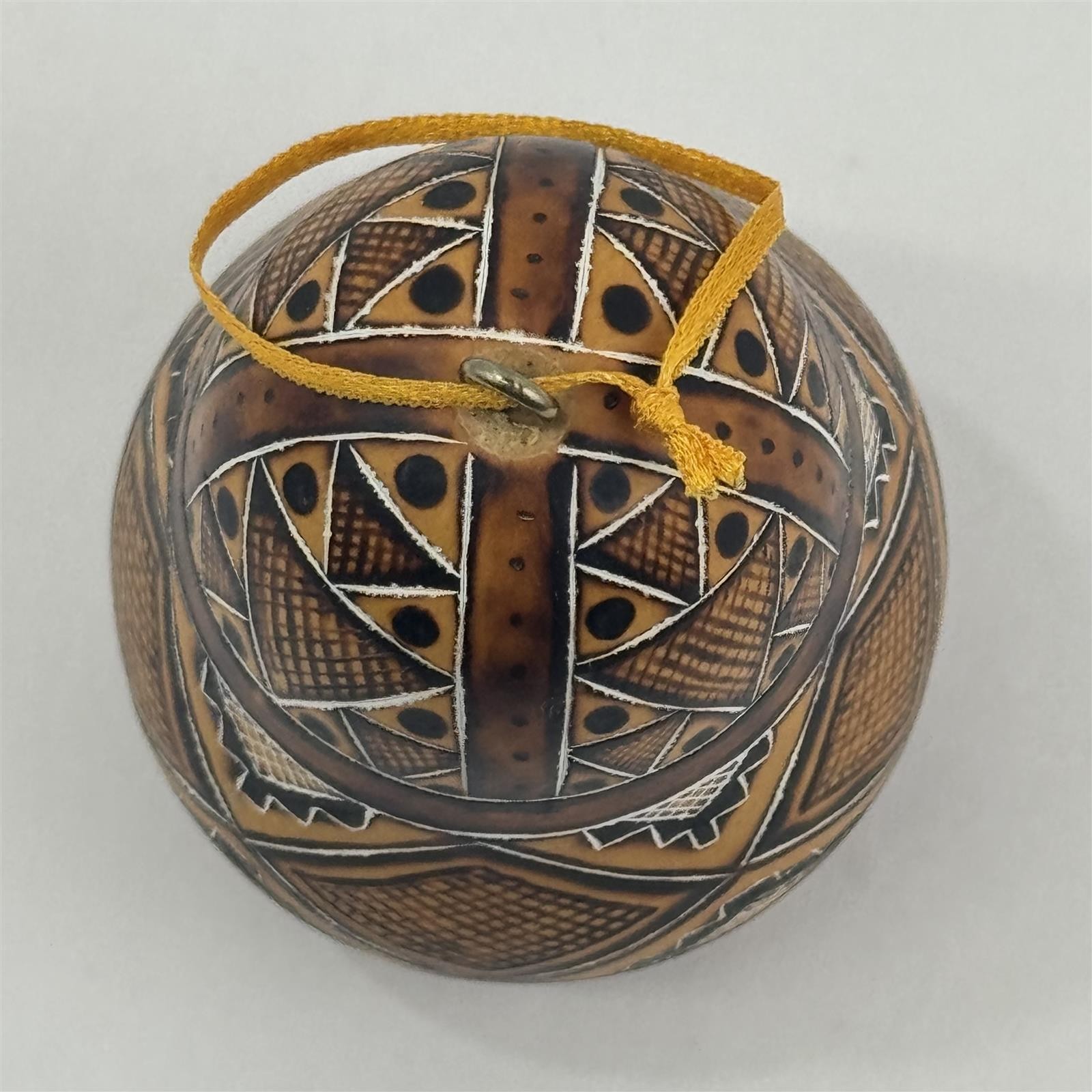 Small Ukrainian Pysanky Hand Painted Gourd