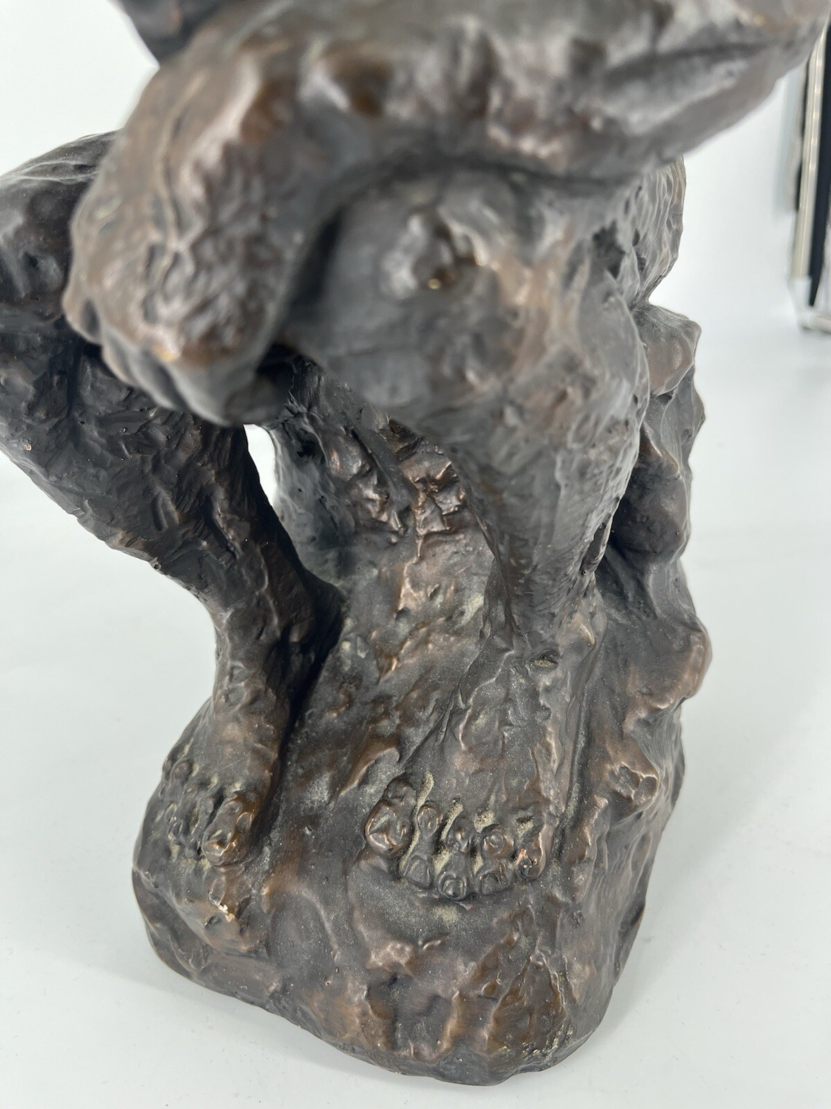 Vintage Marwal Chalkware Sculpture Statue THE THINKER Signed 16” Figure Decor