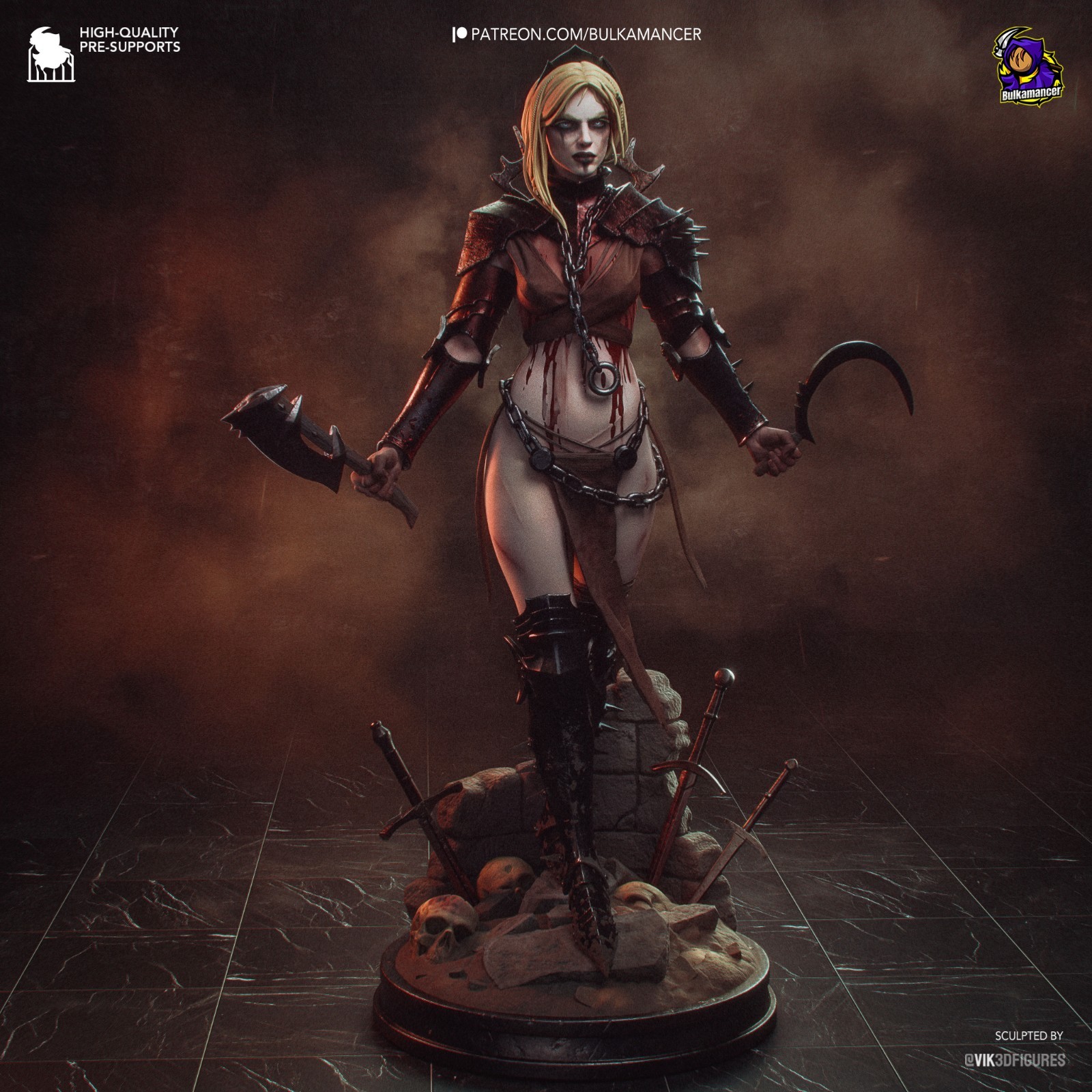 Clang (Original Design) 1/8 Scale Figure Statue 3D Print Model Kit Unpainted