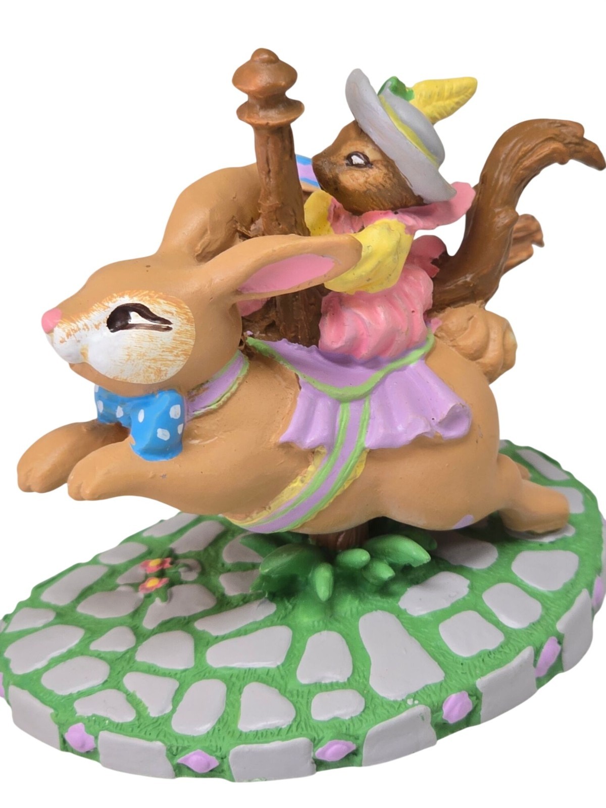Avon 1993 Easter Bunny Collectible Figurine Storybook Scene Kathy Jeffers