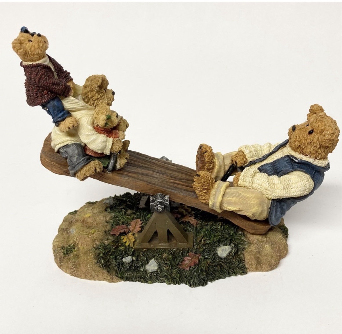 VTG Boyds Bears Dad with Teeter Totter Worlds Best Dad #228484 Father’s Day 2006