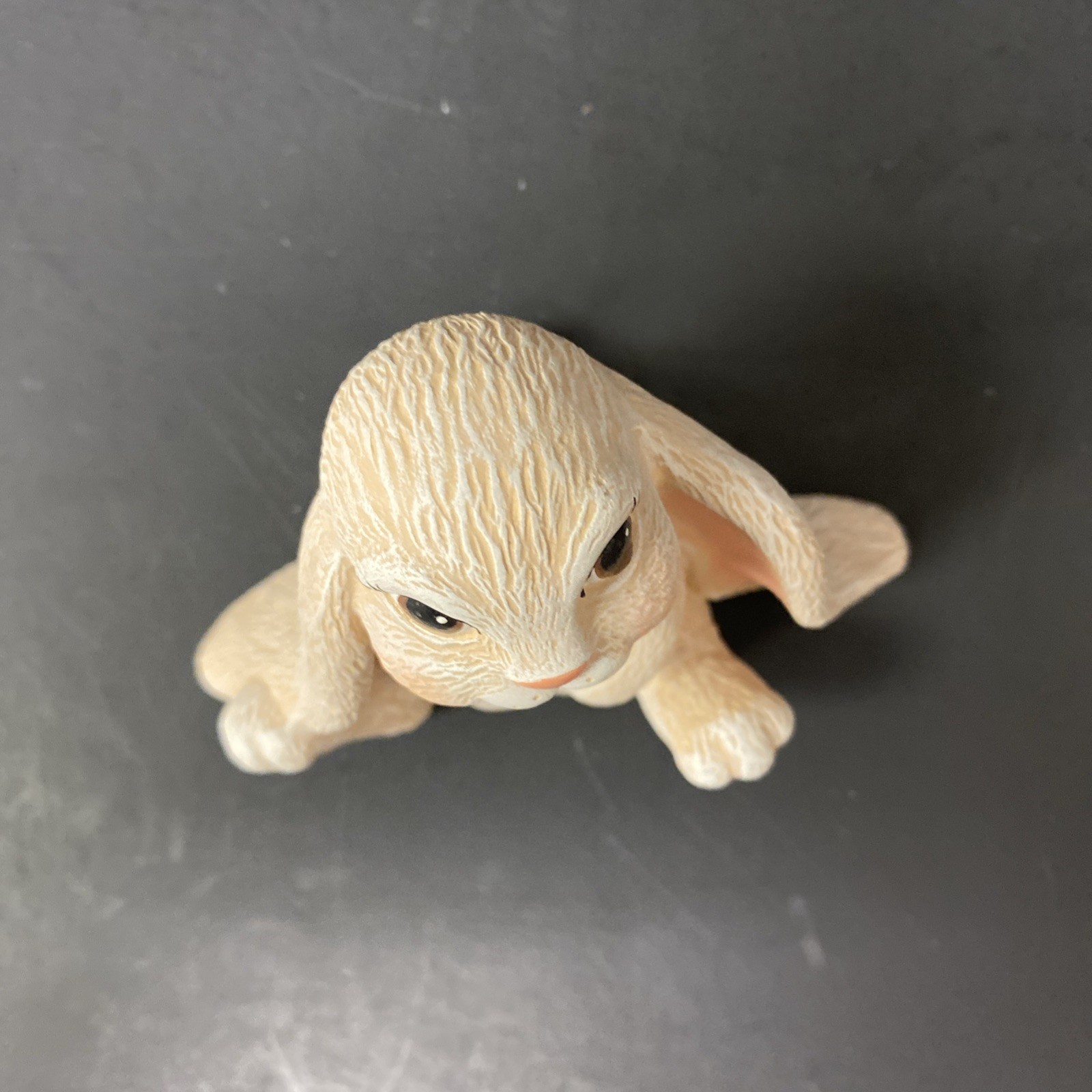 Ceramic Flop Eared Bunny Sitting 3.5″ Figurine Scioto Hand Painted