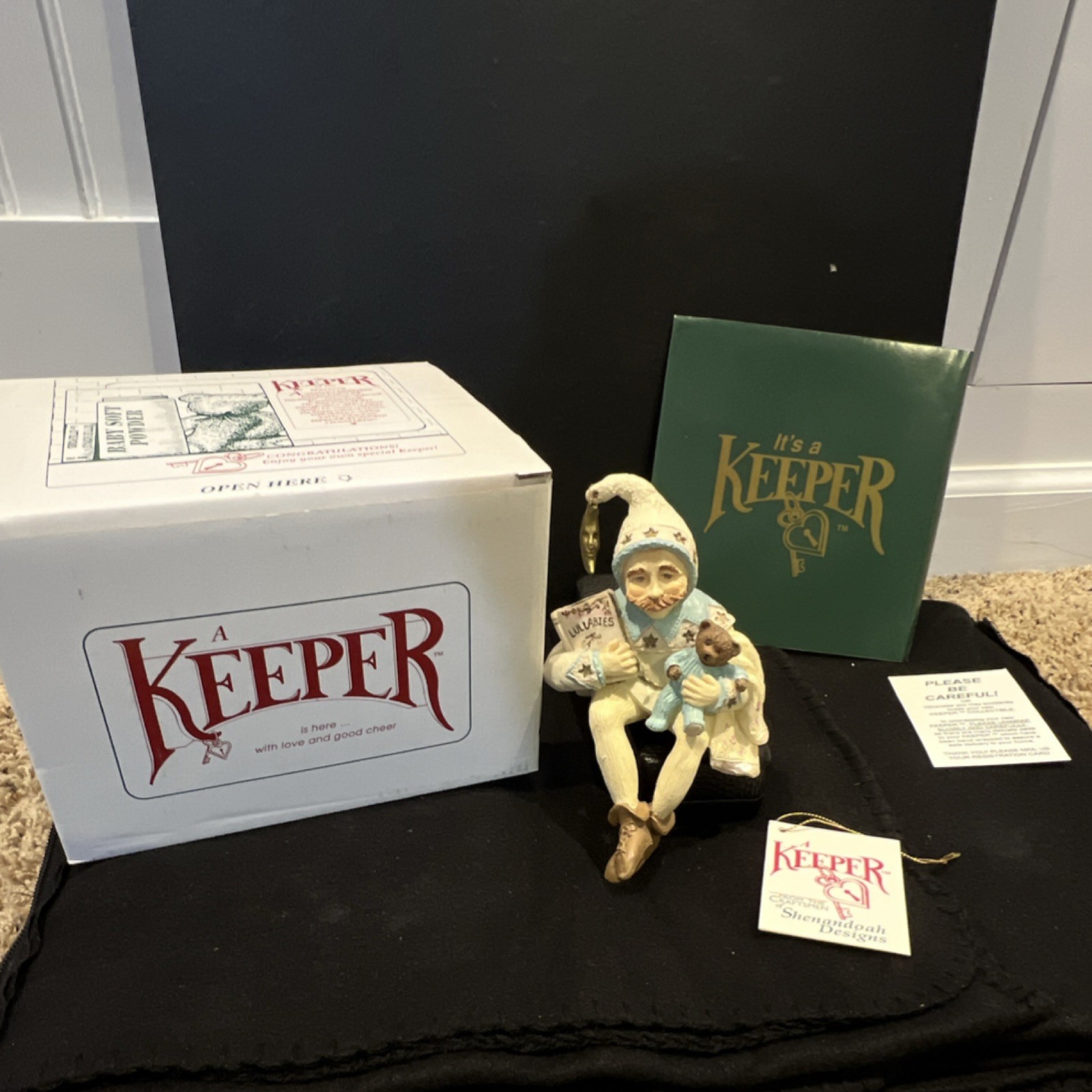 “Nursery Teddy Bear” Keeper Shenandoah Designs Figurine Boxed