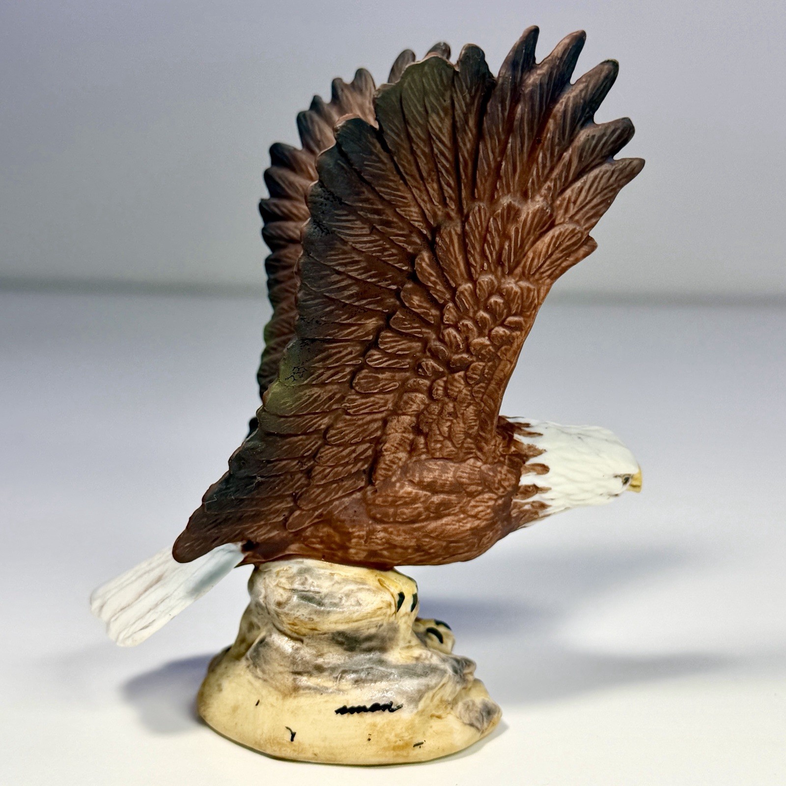 VTG David Grossman Design American Bald Eagle Figurine Soaring Bird of Prey 4”
