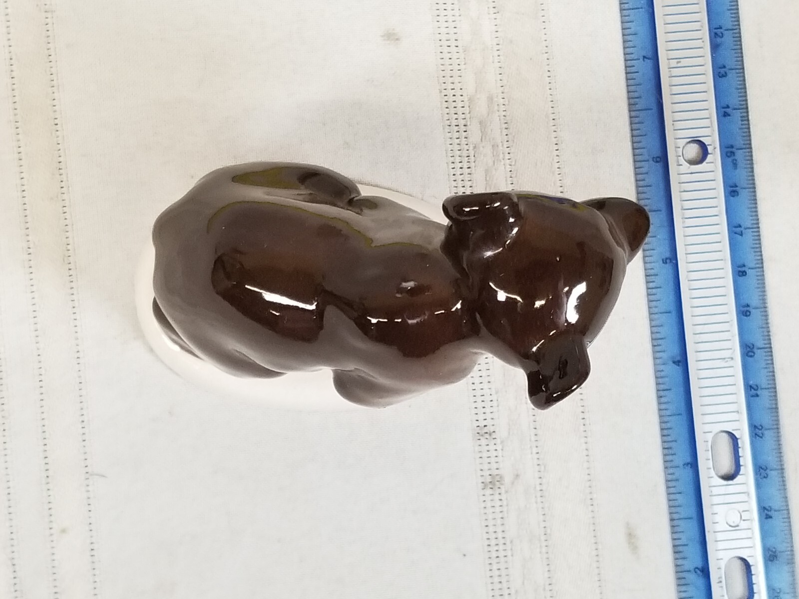 Vintage Lomonosov USSR Porcelain Brown Bear Figurine Made In Russia