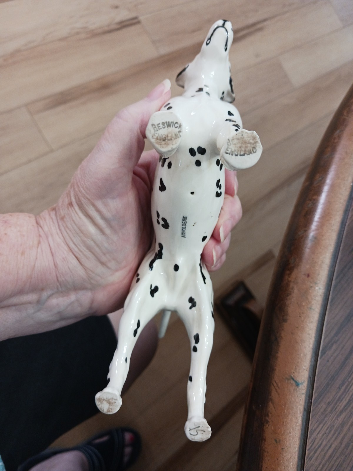 Beswick Arnoldene DALMATIAN dog Figurine Standing England Vintage 8”x 5.5”