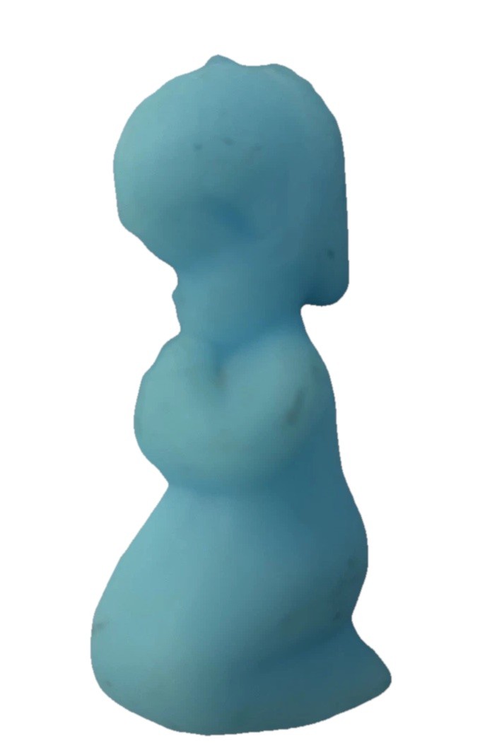 Fenton Praying Girl Figurine Blue Color 3 1/2+ Inch Height *Imperfections oct25