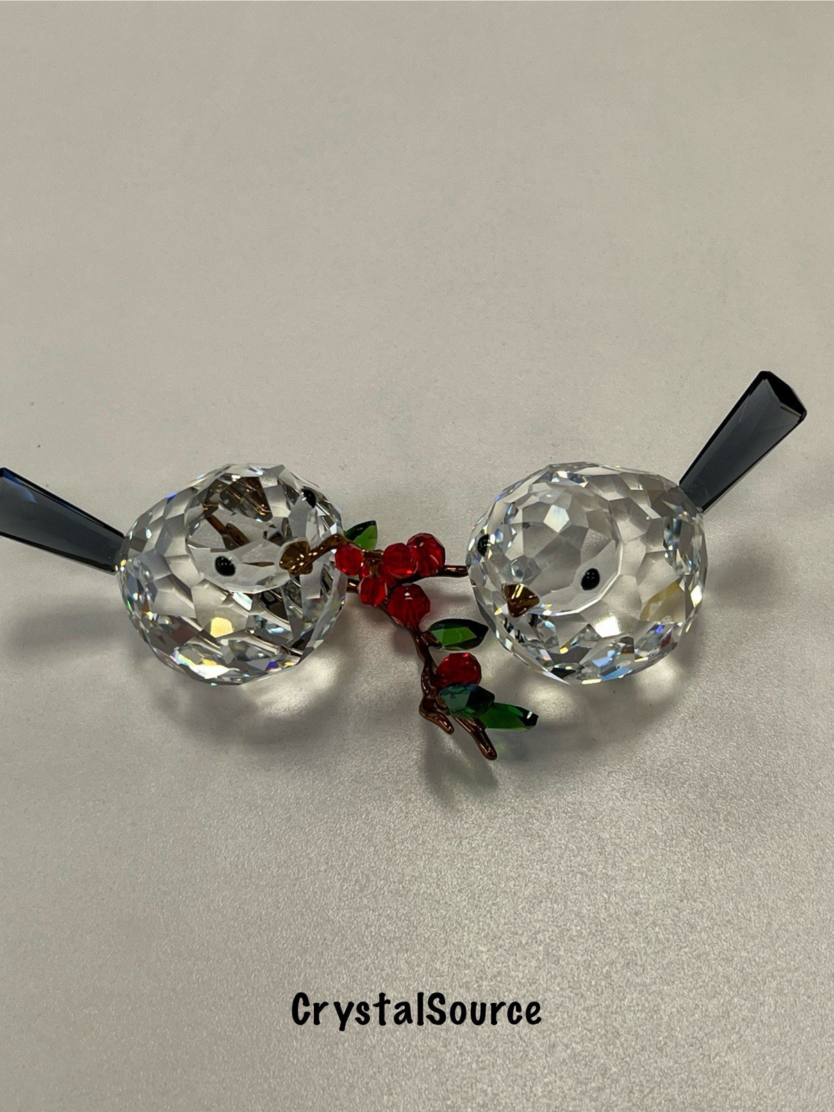 Swarovski Crystal IDYLLIA Bird Couple and Berries Figurine 5701371