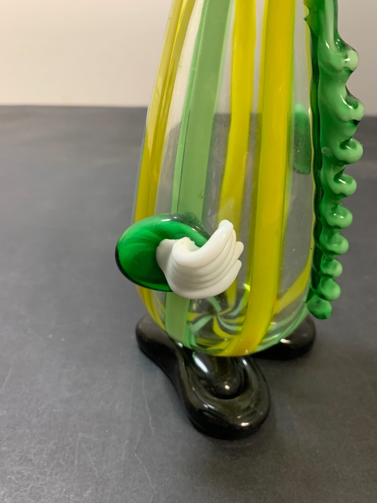 Vintage Murano Glass Clown Figurine. Hand Blown Glass. 1960-1969.