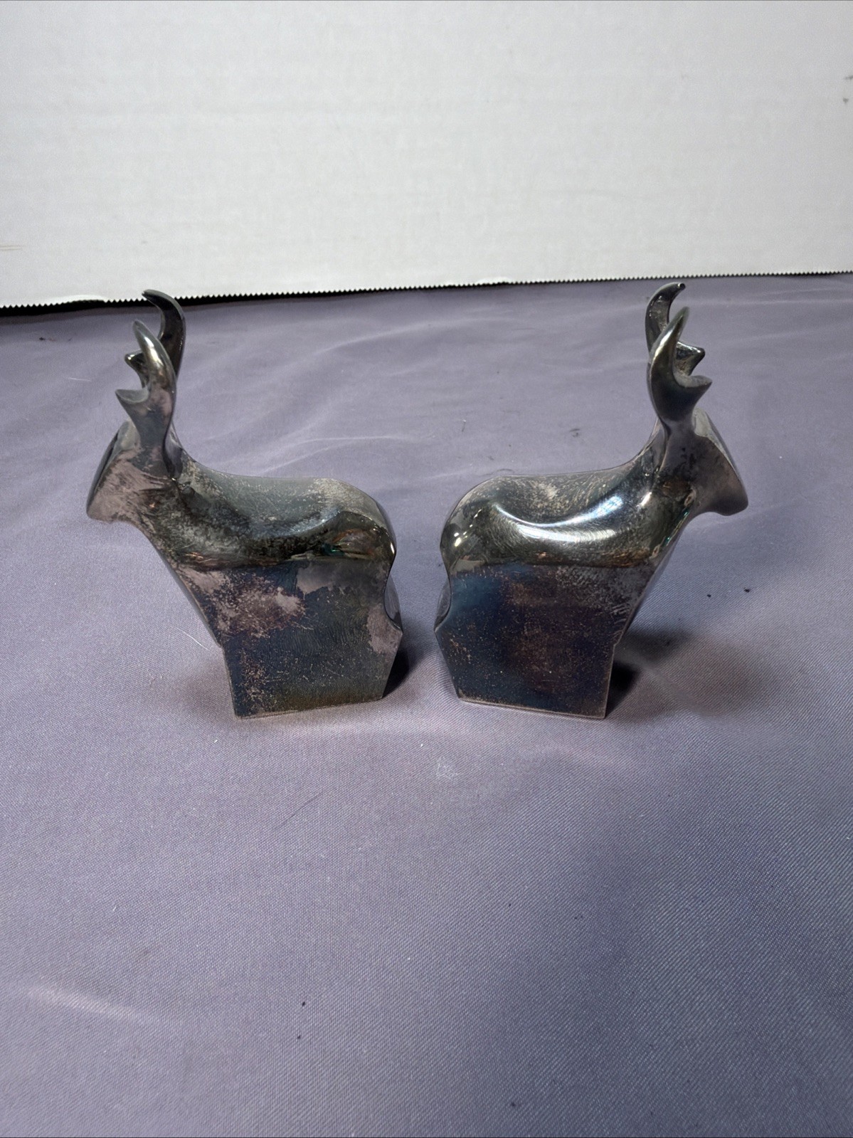 Vintage Dansk Japan Silver Plated Buck Deer 3″x2″ Paper Weight Figurine