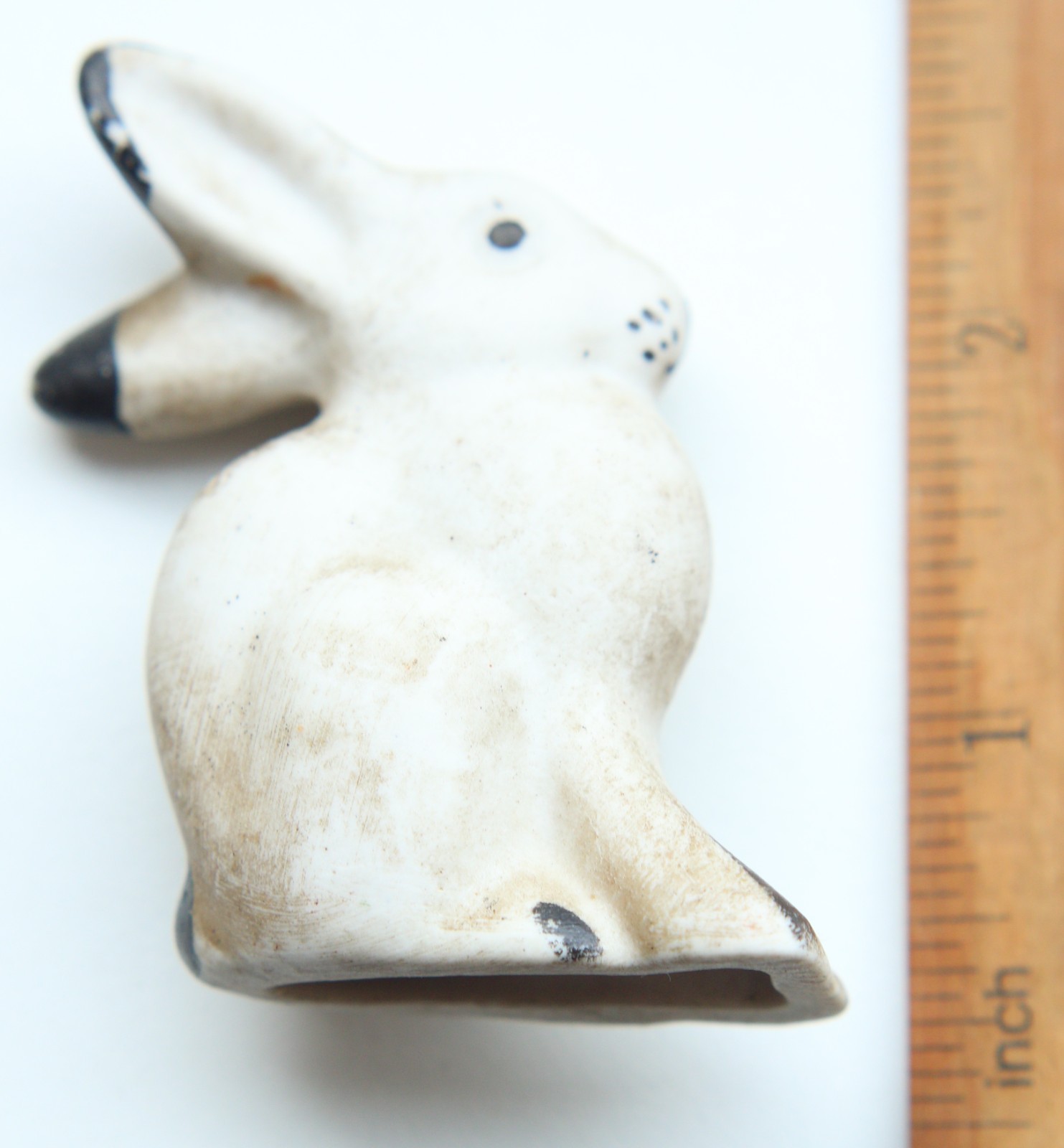 Antique Latvia PFF Rīga Porcelain Bisque Figurine Animal Rabbit Collectibles