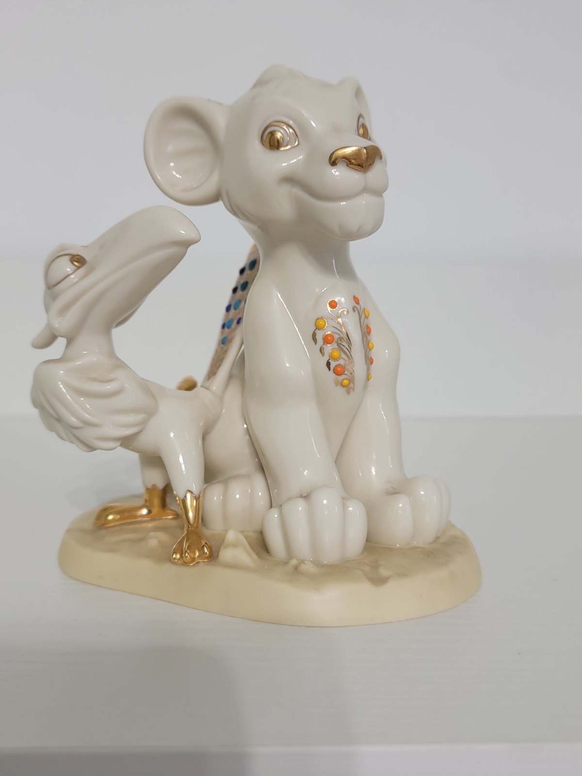 Lenox Disney Simba and Zazu Figurine
