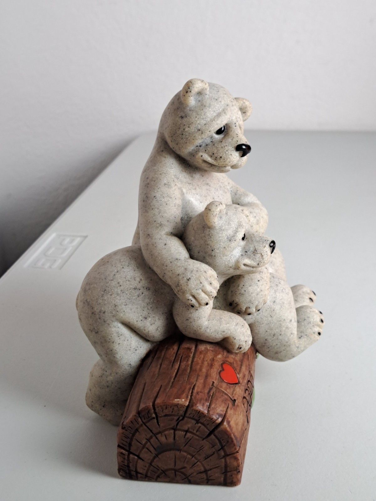 Quarry Critters 2005 ‘I LOVE PAPA’ Stone Figurine- Second Nature Design