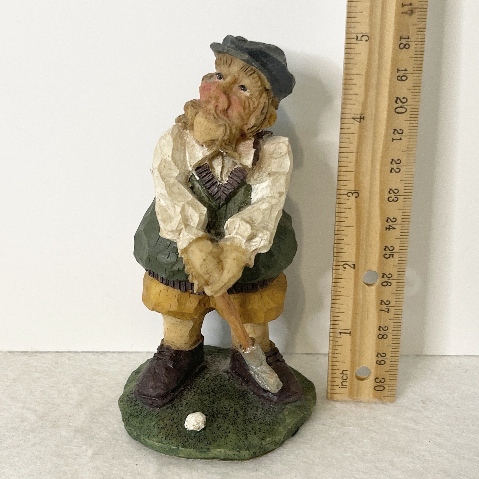 Vintage Scottish Golfer Figurine Souvenir Sports Decor Man Cave Office