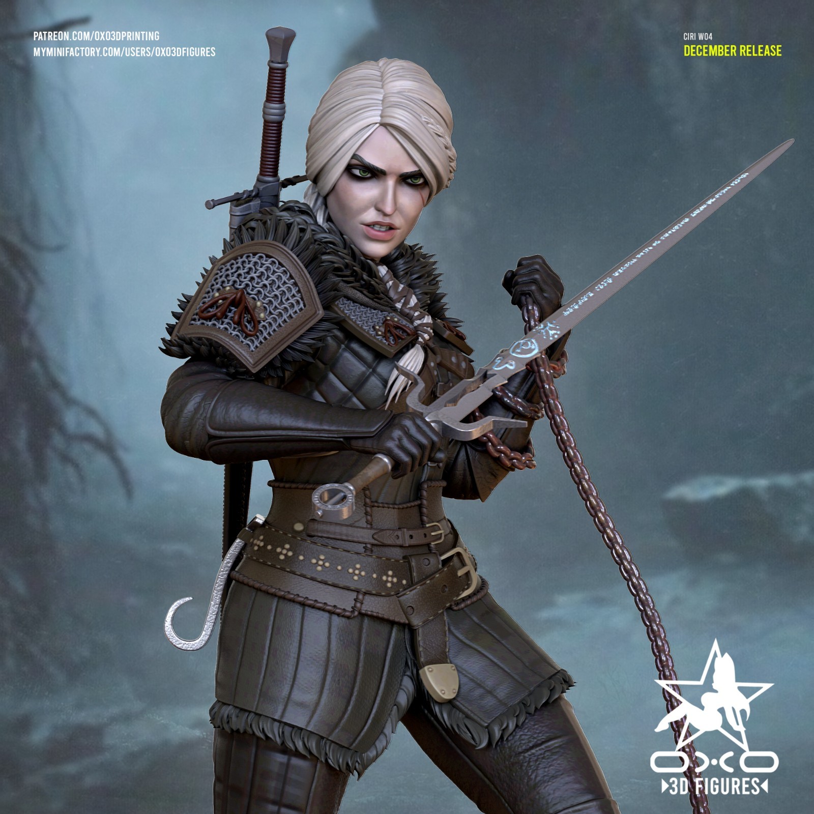 Ciri | Witcher 4 | UNPAINTED | 1/8 Scale Resin Kit |