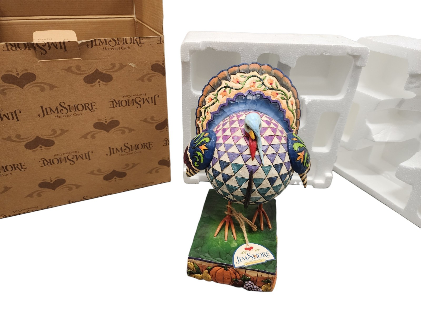 Jim Shore Heartwood Creek “Strutting Proud” Thanksgiving Turkey 2005 Boxed