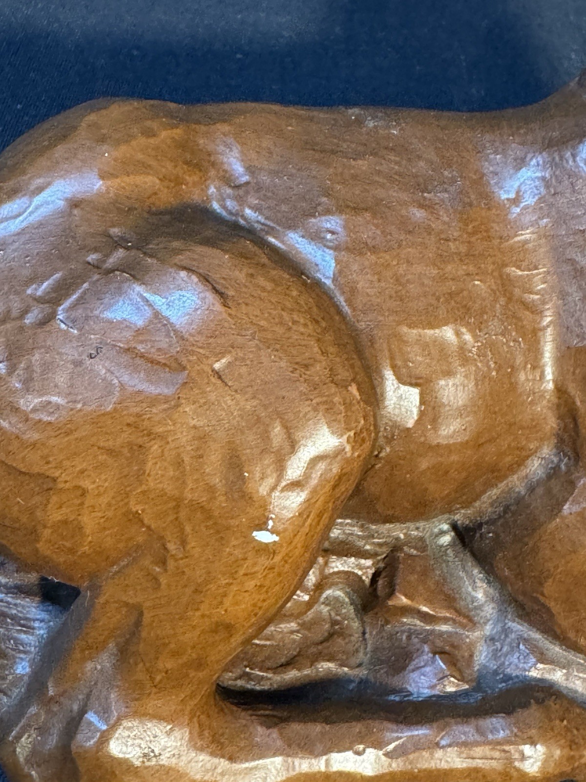Red Mill Mfg. Walnut Resin Horse Figurine