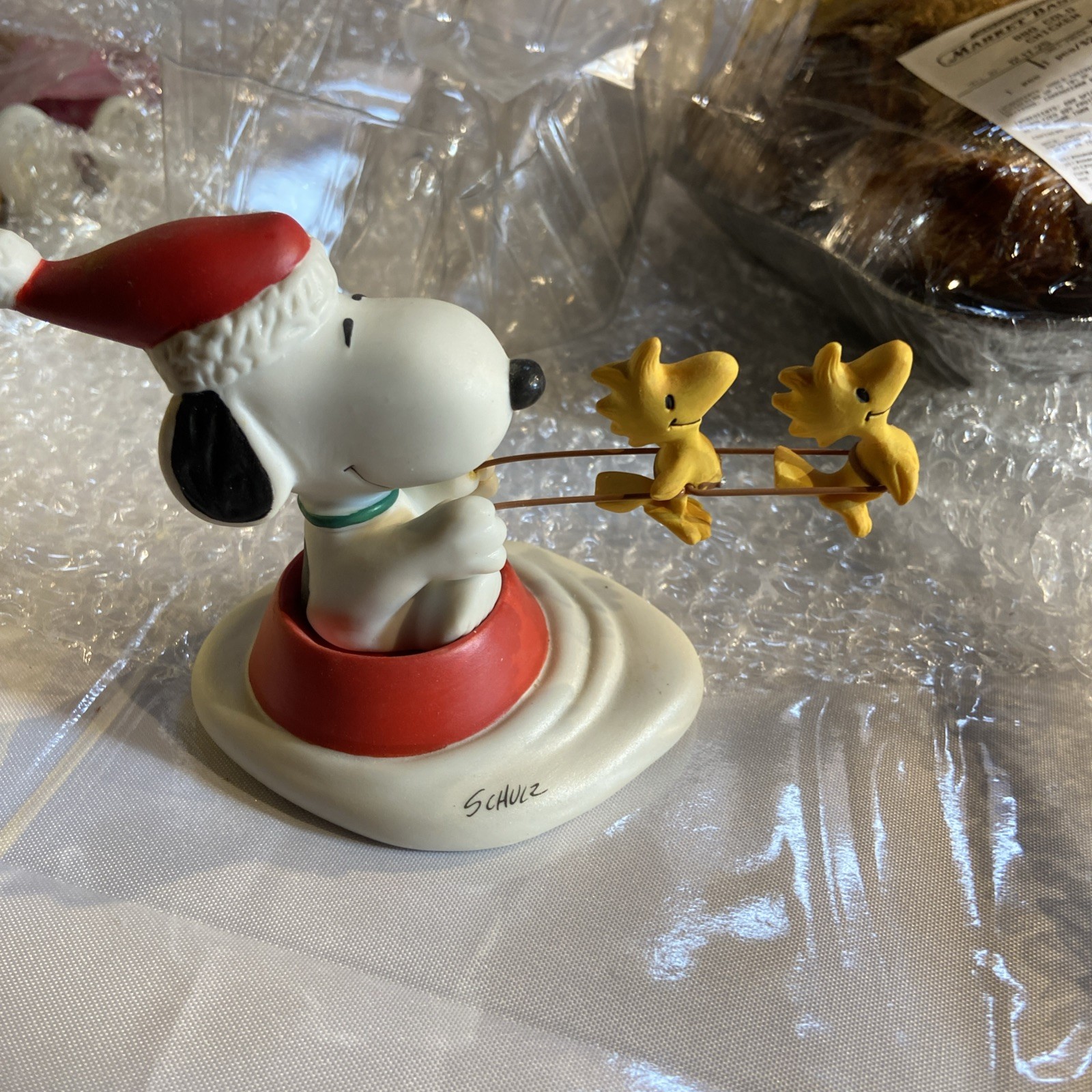Hallmark Peanuts Gallery *Jolly Holidays Snoopy & Woodstock Sleigh Christmas
