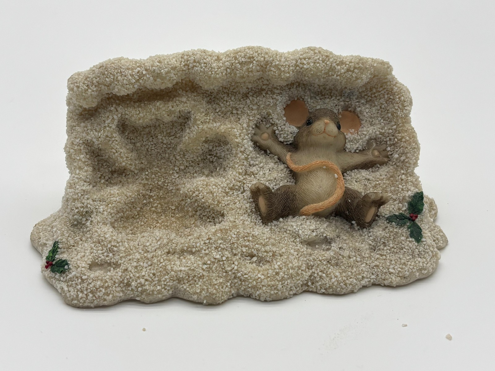 Charming Tails Maxine Making Snow Angels Figurine Fitz Floyd 87/510 Christmas