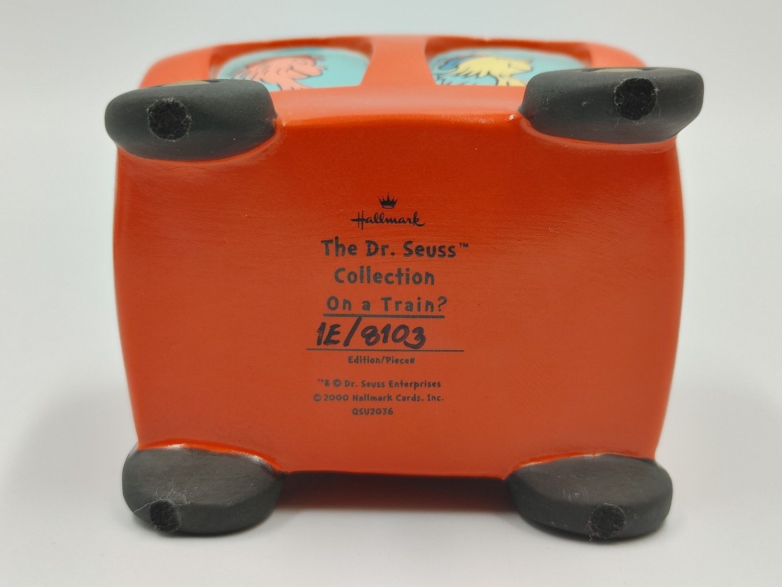 Hallmark Dr. Seuss Collection Green Eggs & Ham ON A TRAIN? Numbered With COA