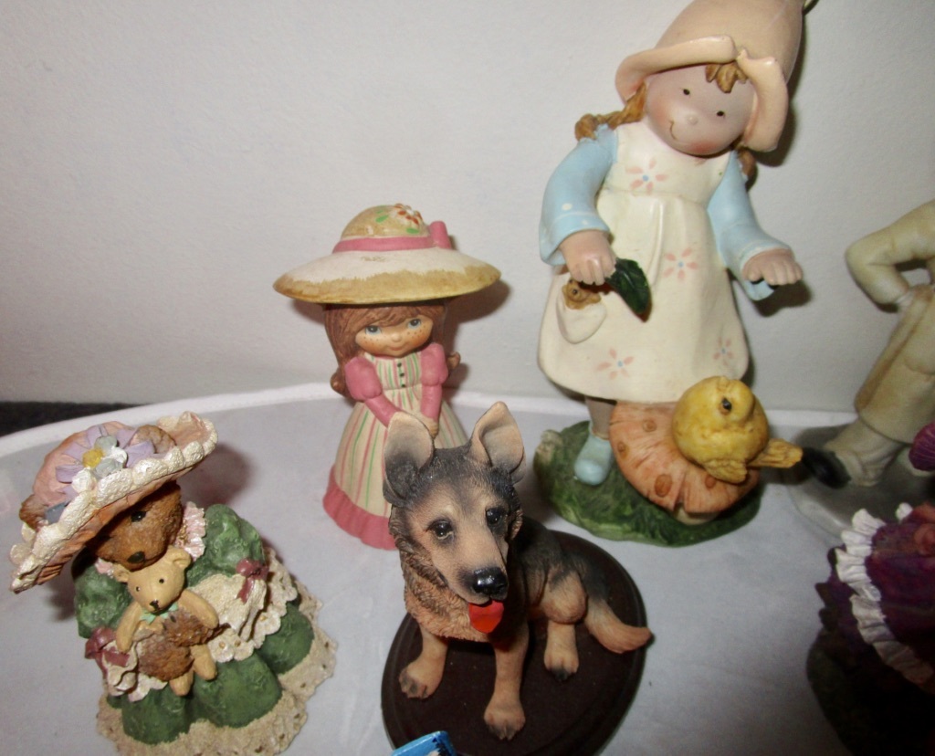 large variety box lot of 20 vintage collectible figurines people & animals