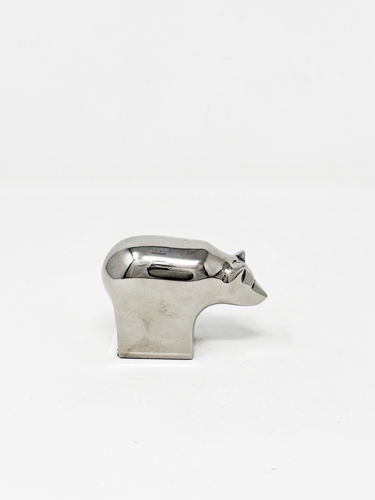Dansk Designs Silver Plated Brown Bear Paperweight Figurine Design Gunnar Cyren