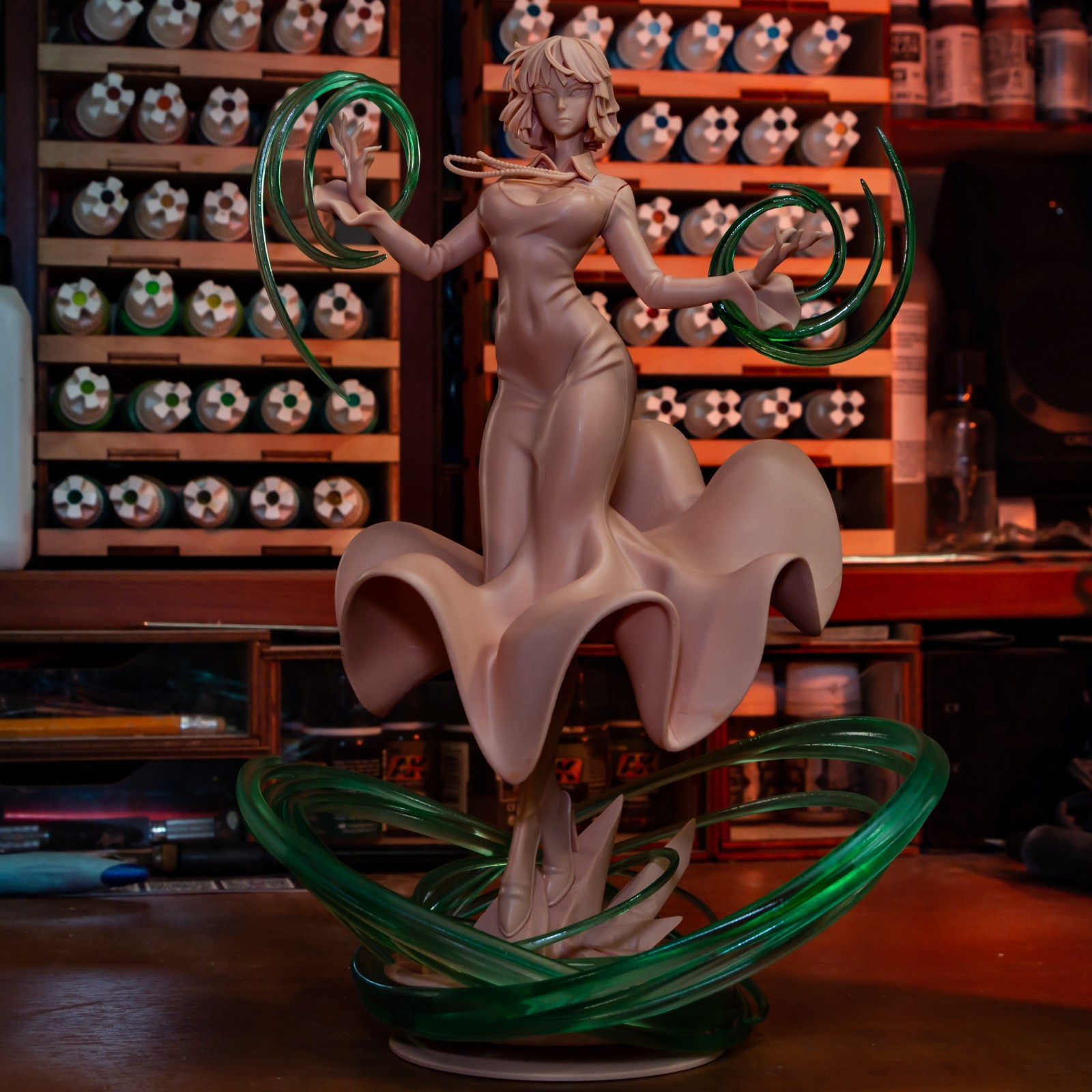 Fubuki – One-Punch Man 1/8 Scale Statue 3D Print Model Kit Unpainted
