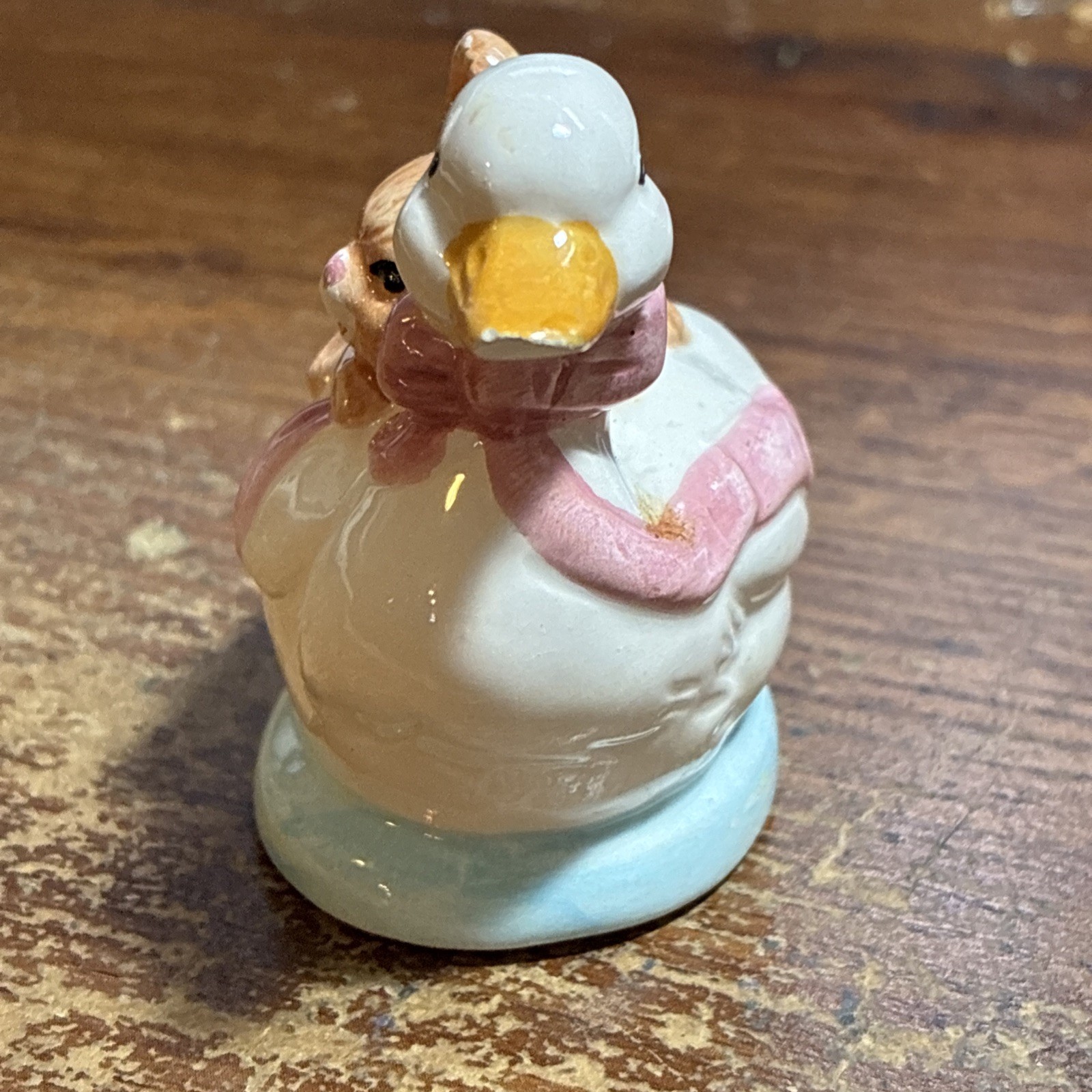 Lot of 3 bisque & ceramic Easter Figurines, 1 Precious Moments “Jesus Loves Me”