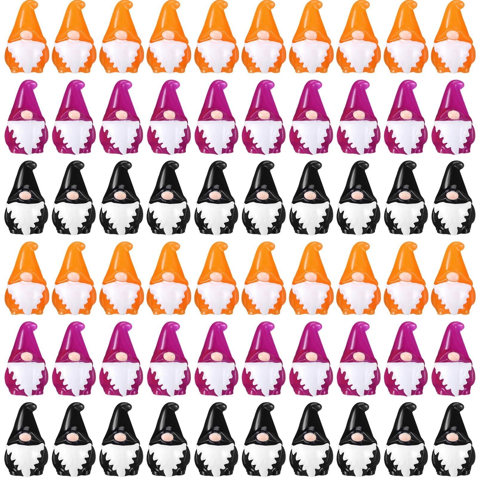 Wesiti 60 Pcs Halloween Mini Resin Gnomes Figurines Halloween Miniature Resin…