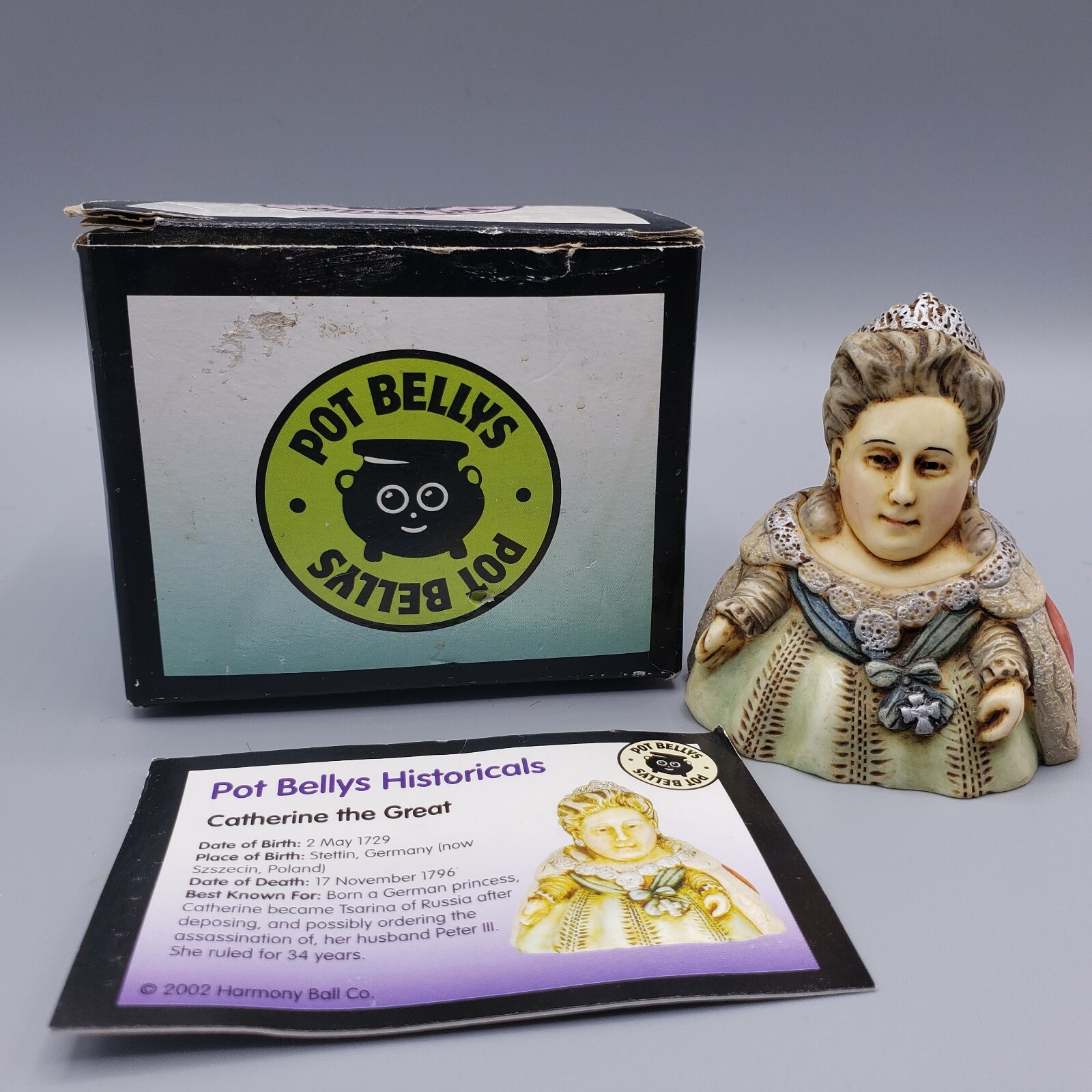 Harmony Ball Pot Bellys Historical Figures Catherine The Great Mini Trinket Box
