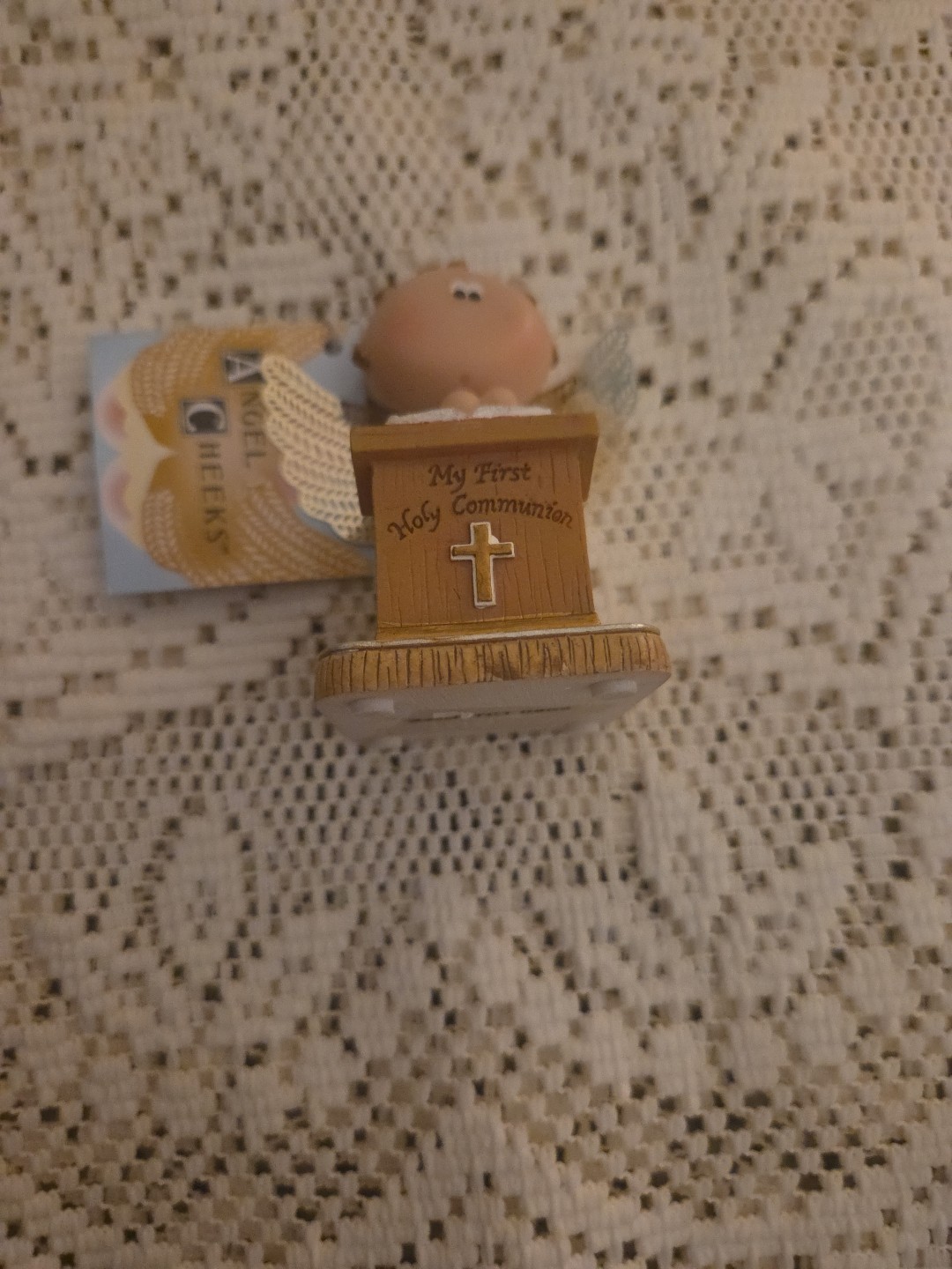 Angel Cheeks Figurine Item# 31910 My First Holy Communion Russ Kirks Kritters