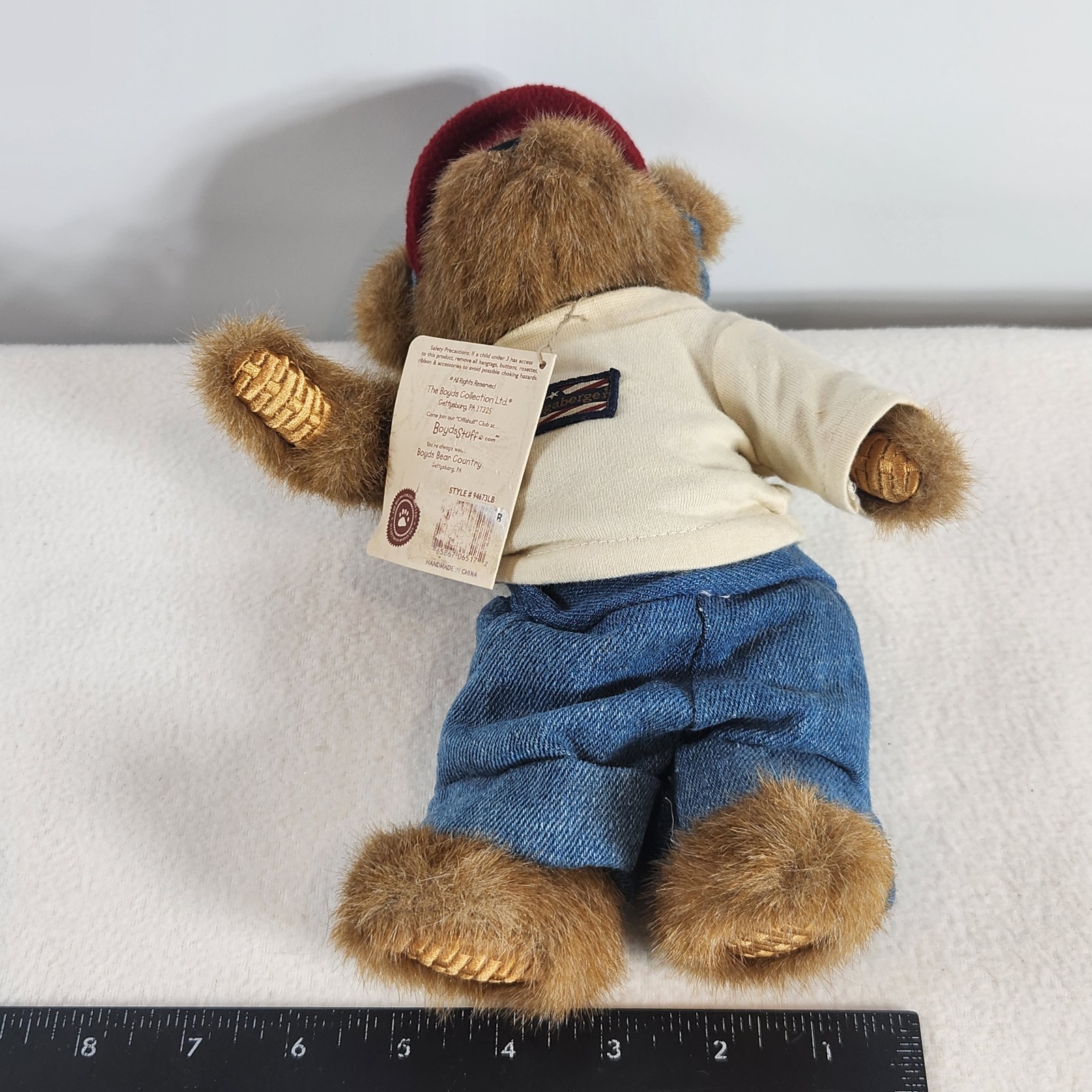 2003 Boyd’s Bears Plush Weaver Bearyproud #993654LB Longaberger Exclusive 10″