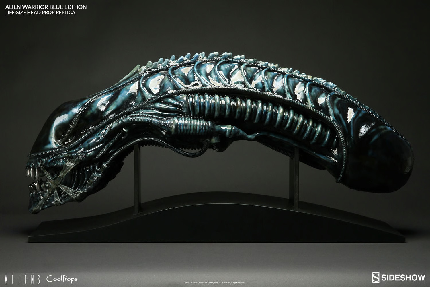 CoolProps Alien Warrior Blue Edition Life Size Head Prop Replica New Sealed