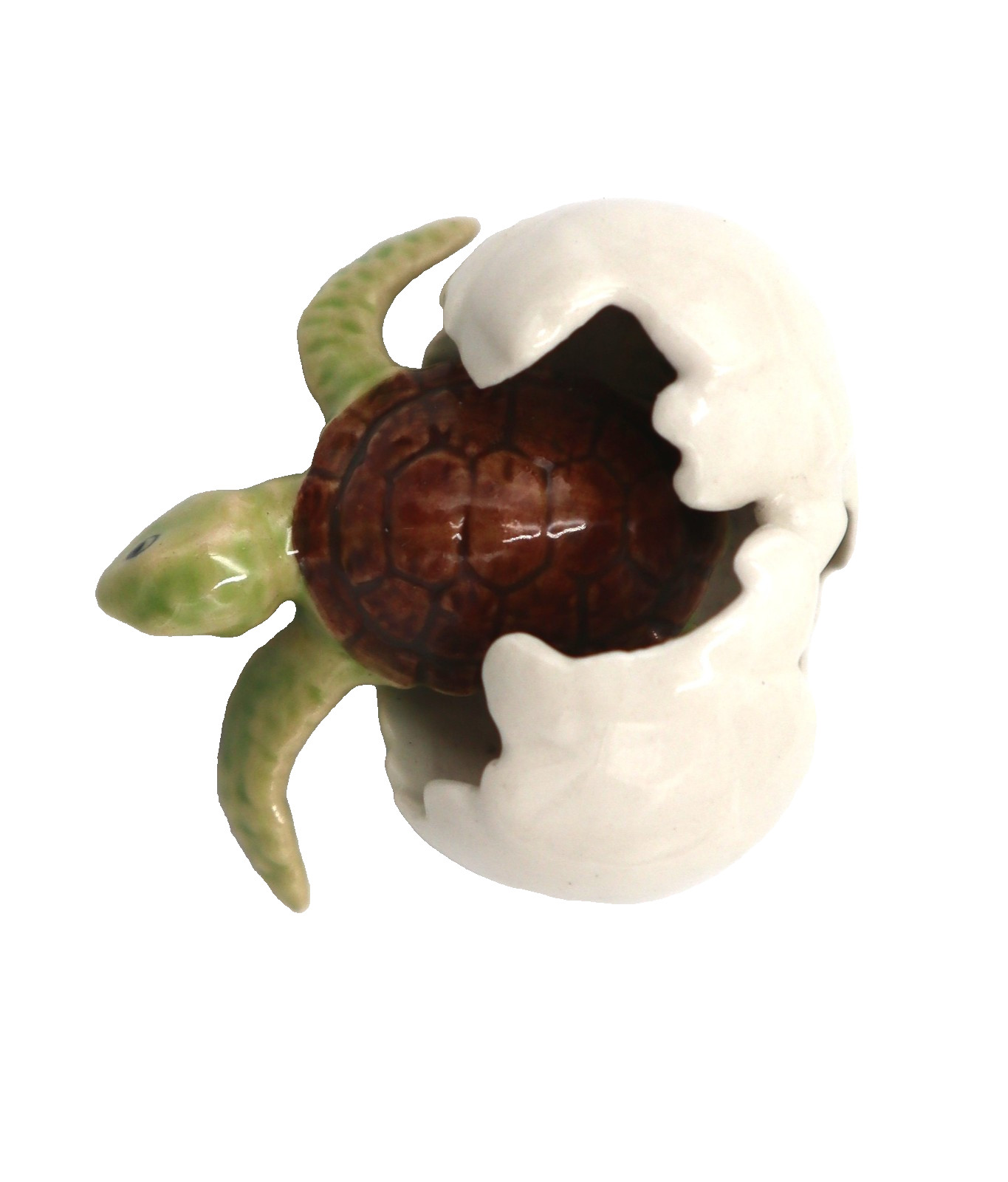 Miniature Turtle Figurine Ceramic Baby Turtle Egg Cute Animal Collectible Decor