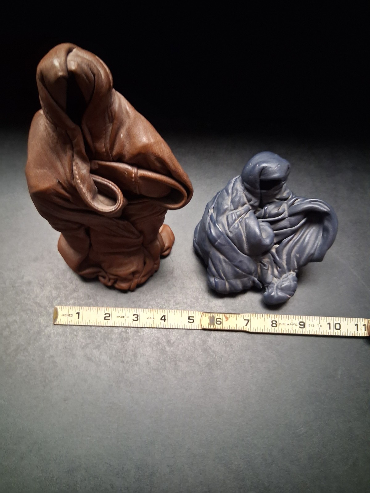 2 Molded Leather Art Figurines From Middle East