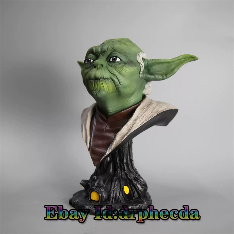 Jedi Yoda Resin Sculpture Painted Bust Statue Model 1/2 Scale 22cm New Stock