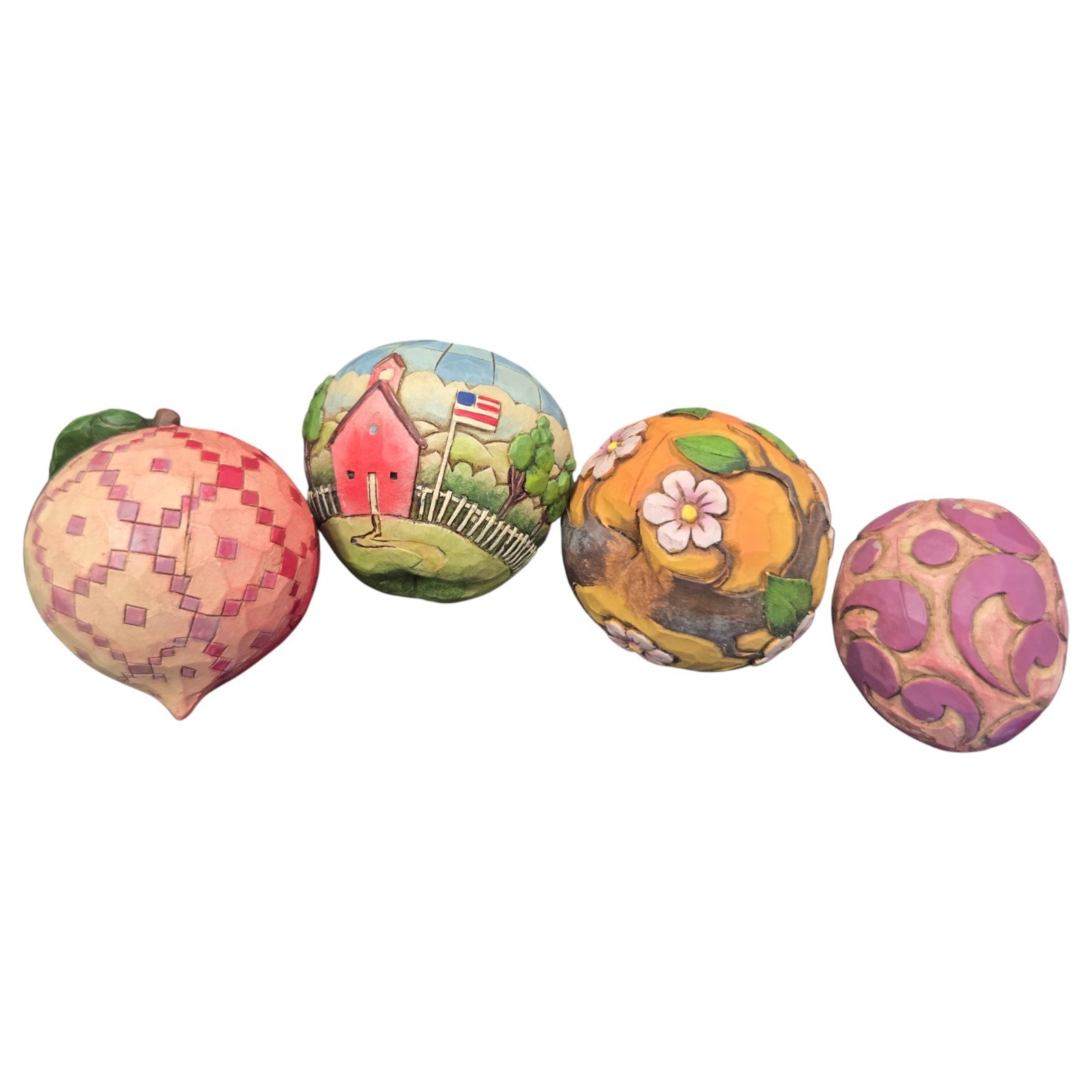 Jim Shore Watermelon Basket With 4 Fruits “A Taste of Summer’s Goodness” 2007