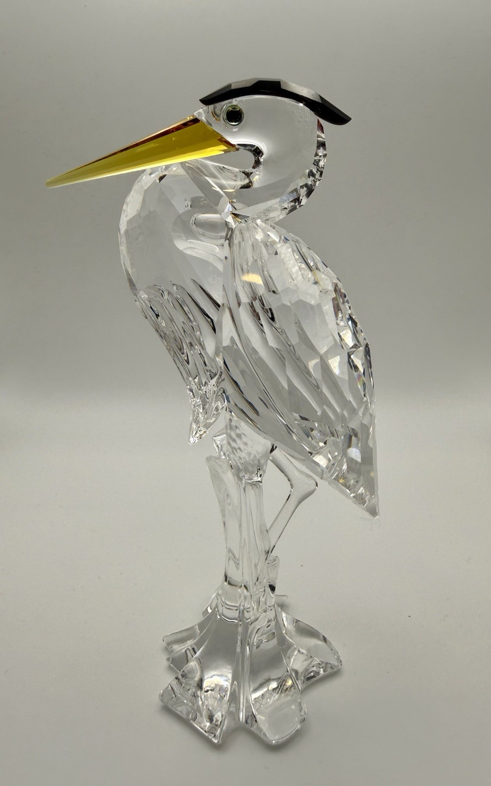 Swarovski Crystal Great Blue Heron Bird Figurine 221627 Retired Adi Stocker Mint