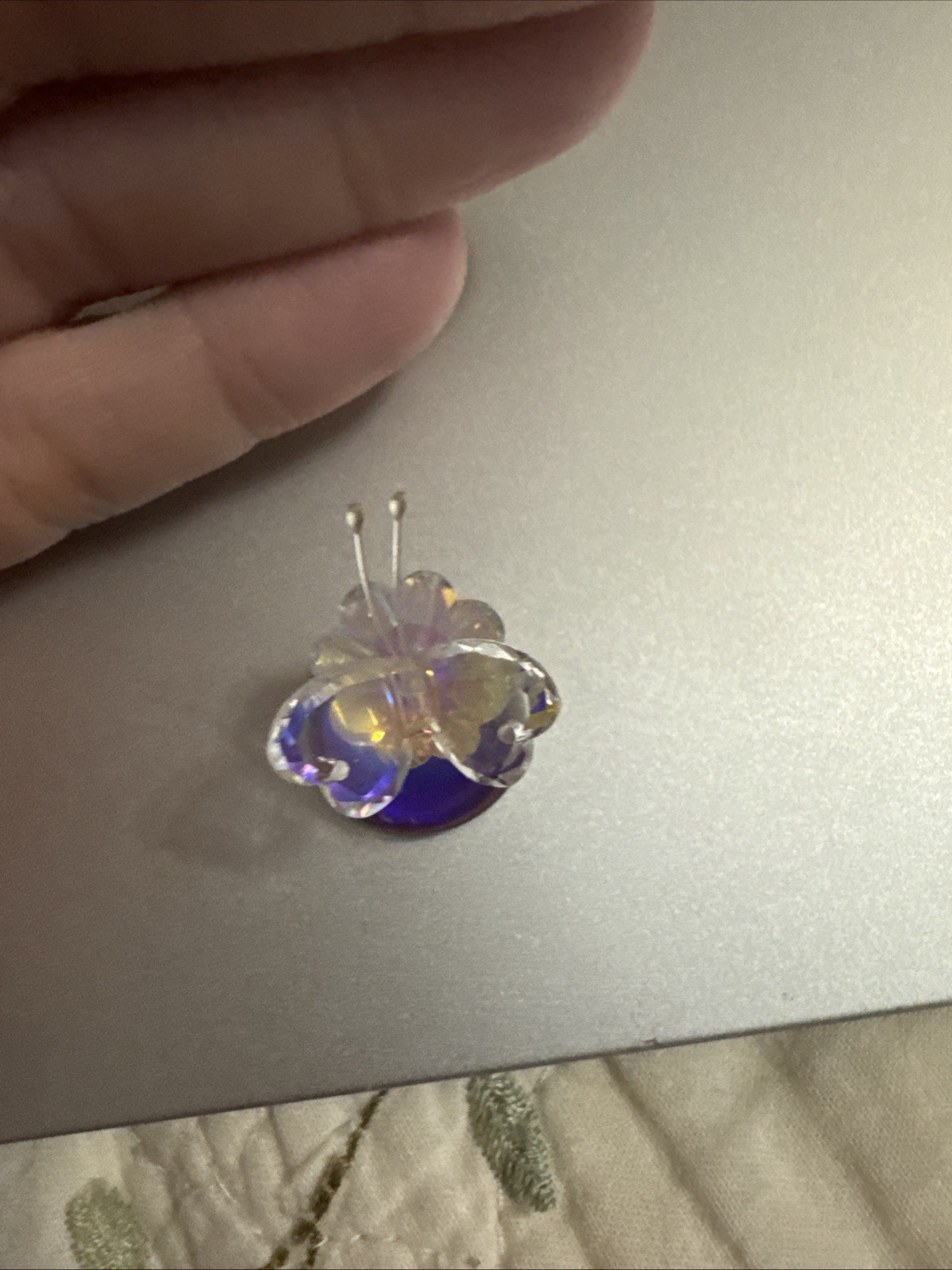 Vintage 1991 The Crystal World 740 Rainbow Mini Butterfly