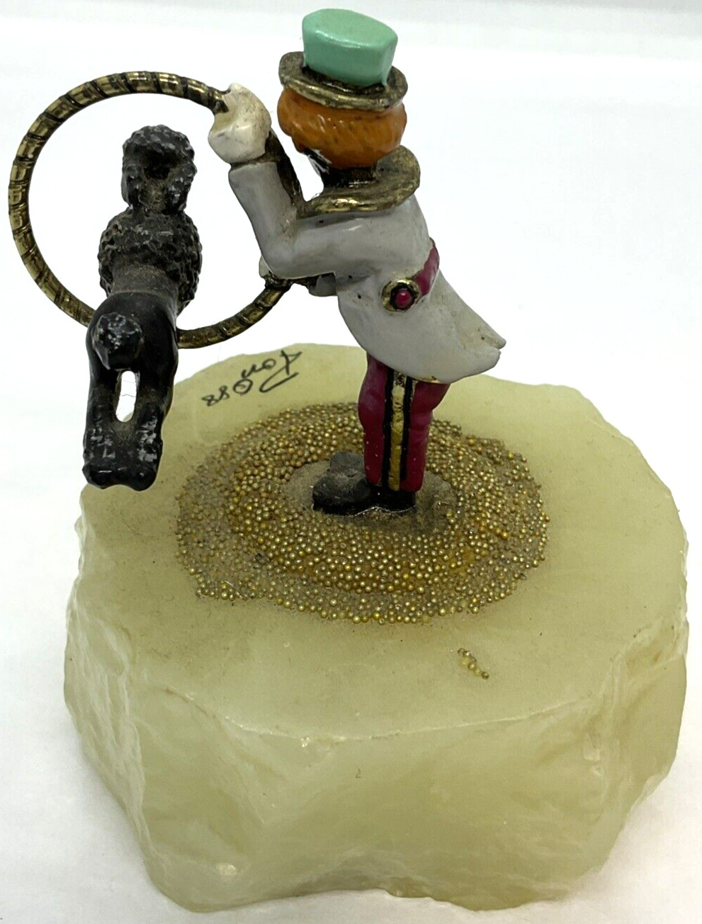 Vintage 1988 Ron Lees World of Clowns USA Circus Gold Plated Hand Painted Signed