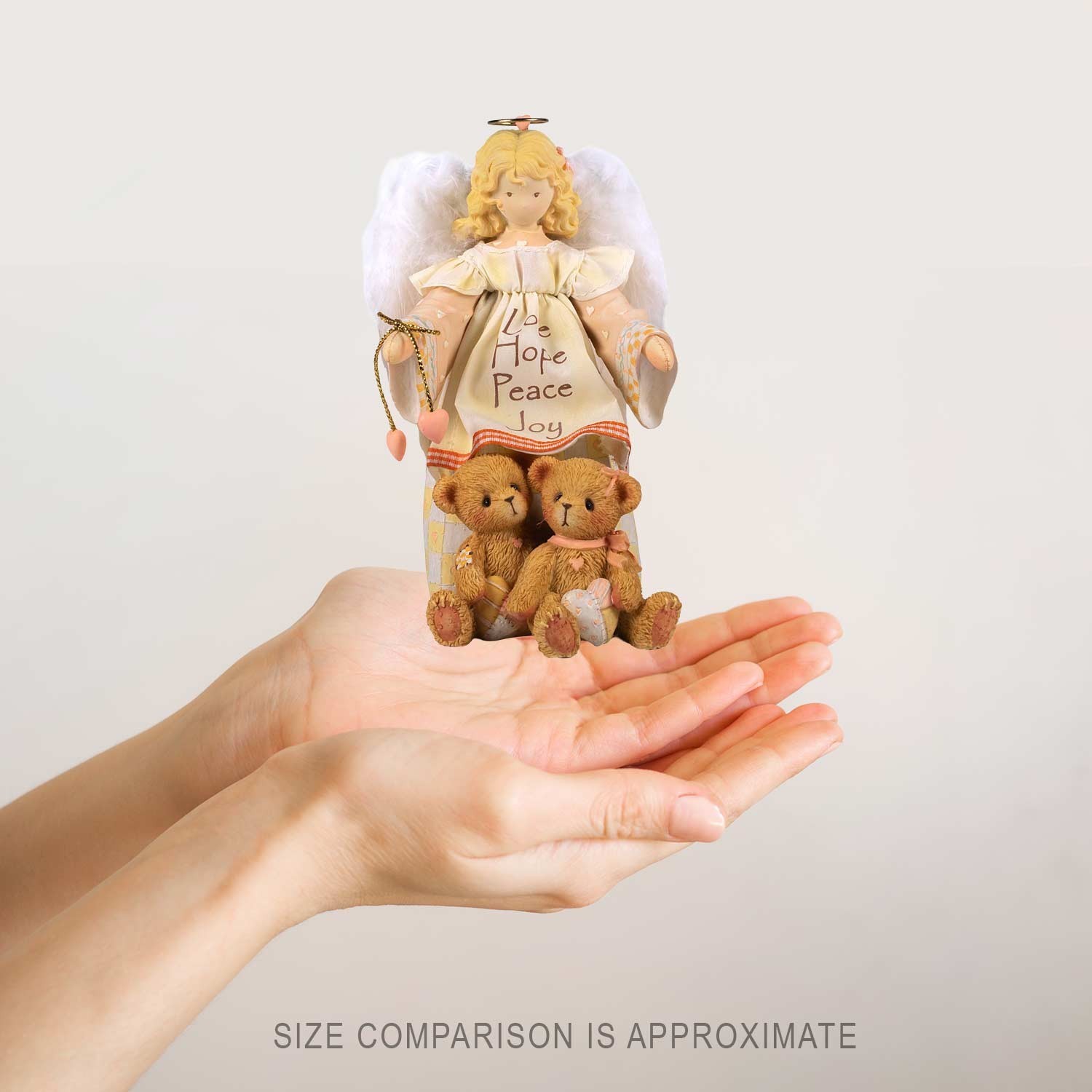 Cherished Teddies Love Hope Peace Joy Angel with Bears Figurine 0000976 2004 New